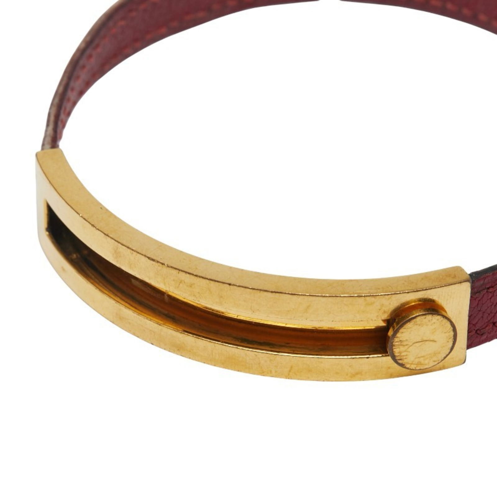 Leather Hermes Bangle - 3
