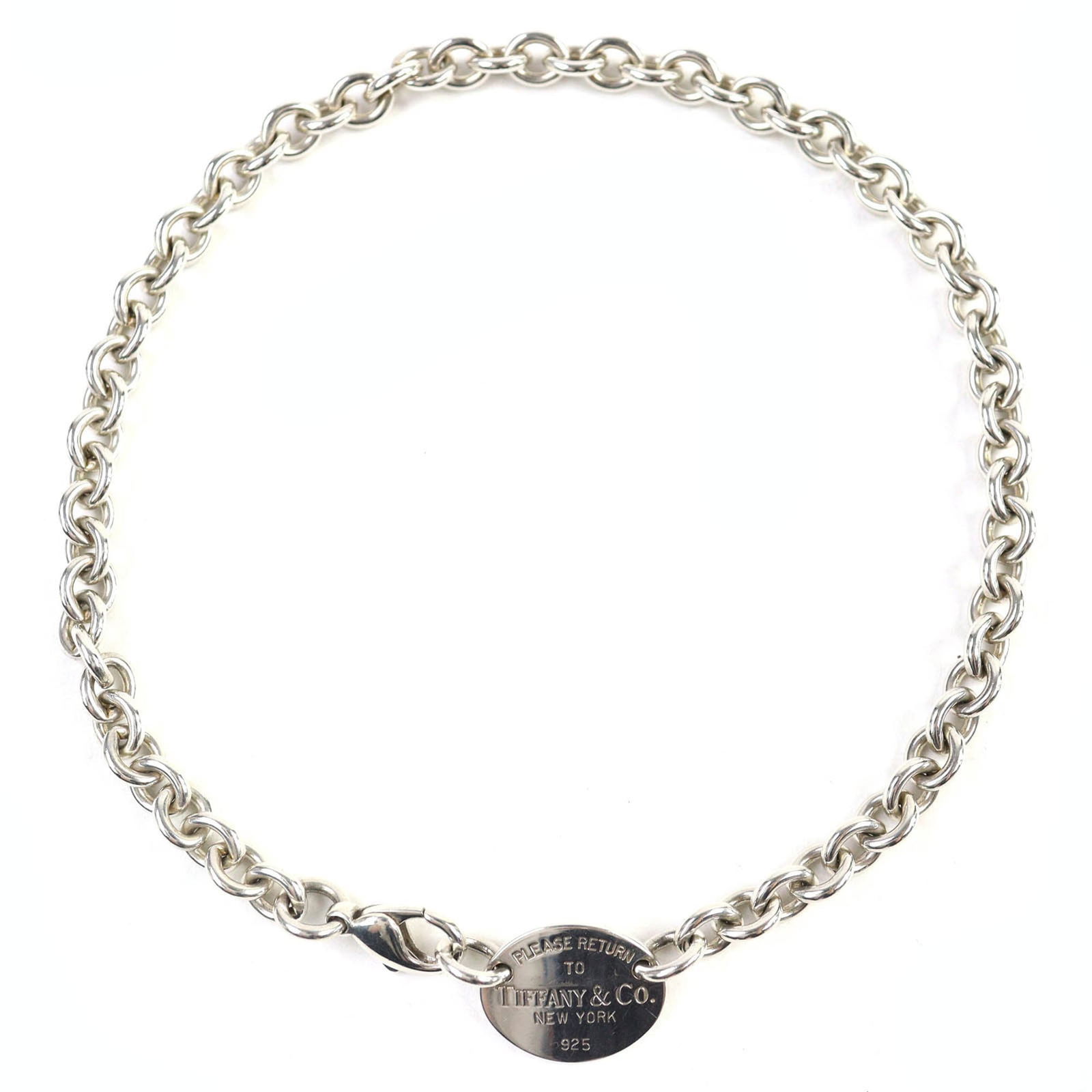 Women's - TIFFANY & Co. Return to Tiffany Oval Tag SV925 Necklace Choker Accessory - Silver -: Women's - TIFFANY & Co. Return to Tiffany Oval Tag SV925 Necklace Choker Accessory - Silver - Weight 52.84g This listing features Women's - TIFFANY & Co. Return to Tiffany Oval Tag SV925 Necklace Chok