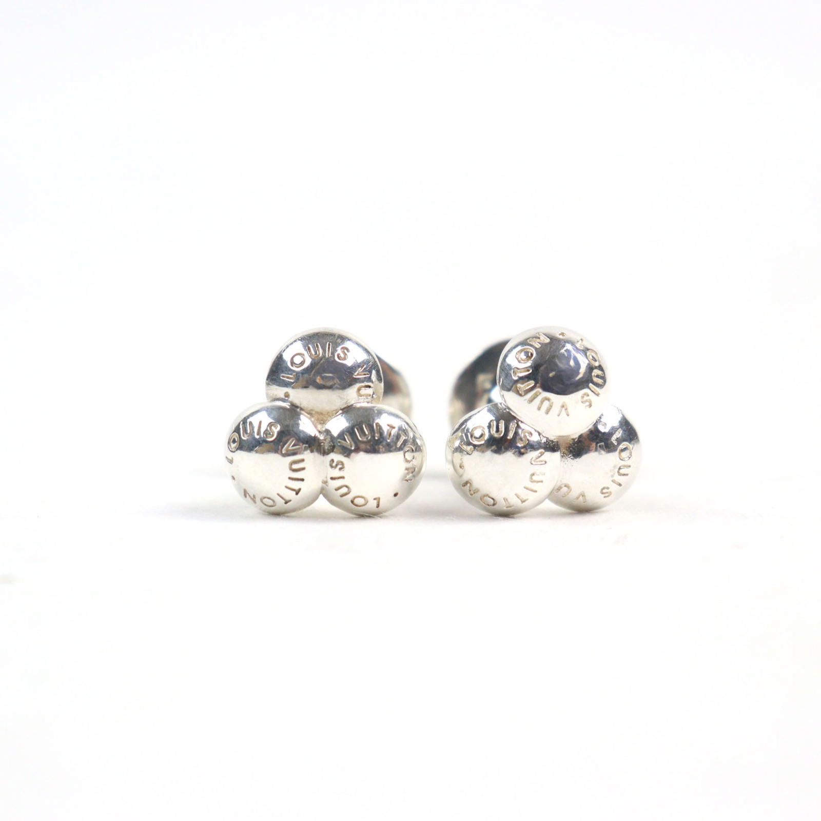 925 Louis Vuitton Stud/ Button Silver - 3