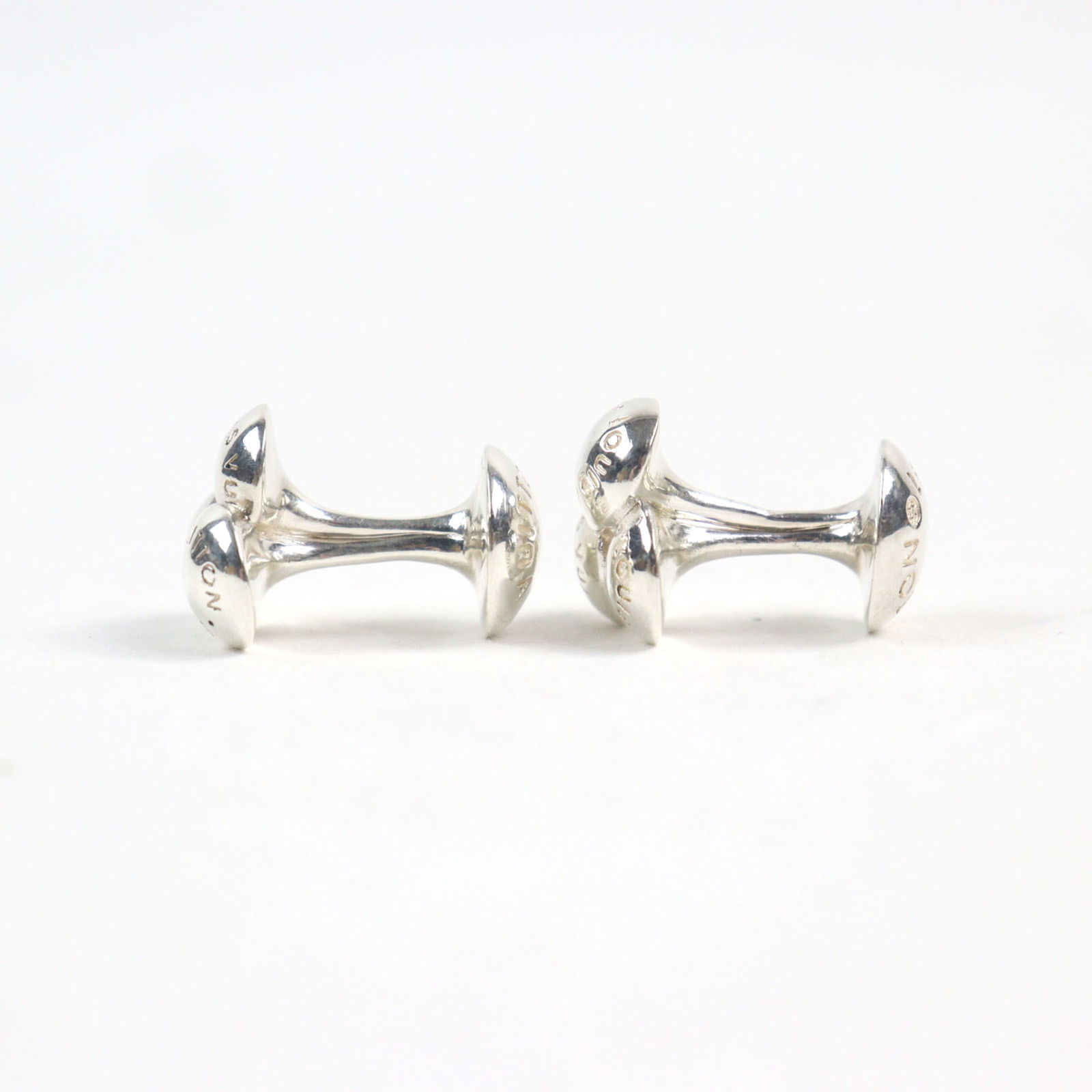 925 Louis Vuitton Stud/ Button Silver - 4