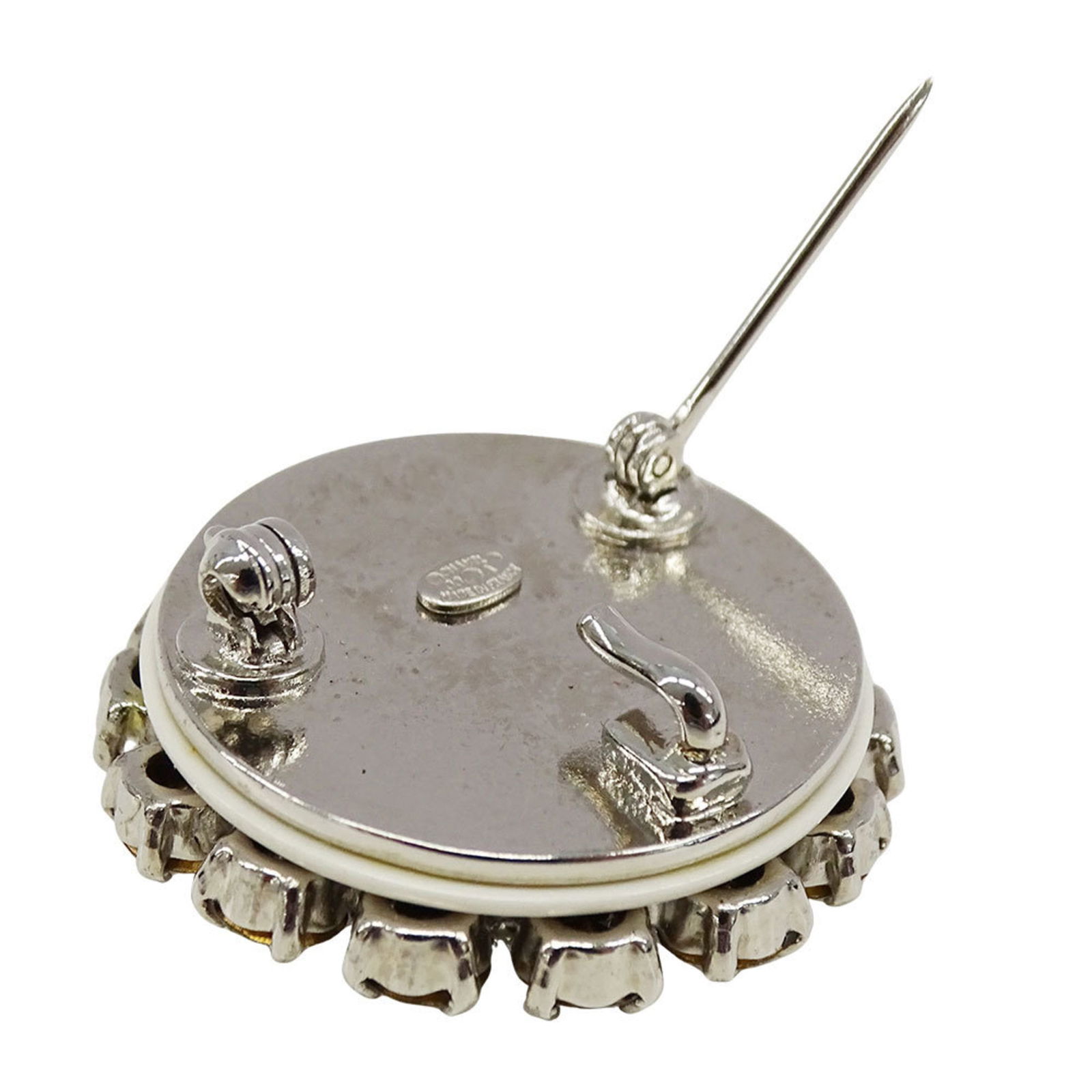 Rhinestone Chanel Brooch - 4