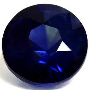 Loose Sapphire Gemstone - Round 1.15ct Blue SI (1 of 1)