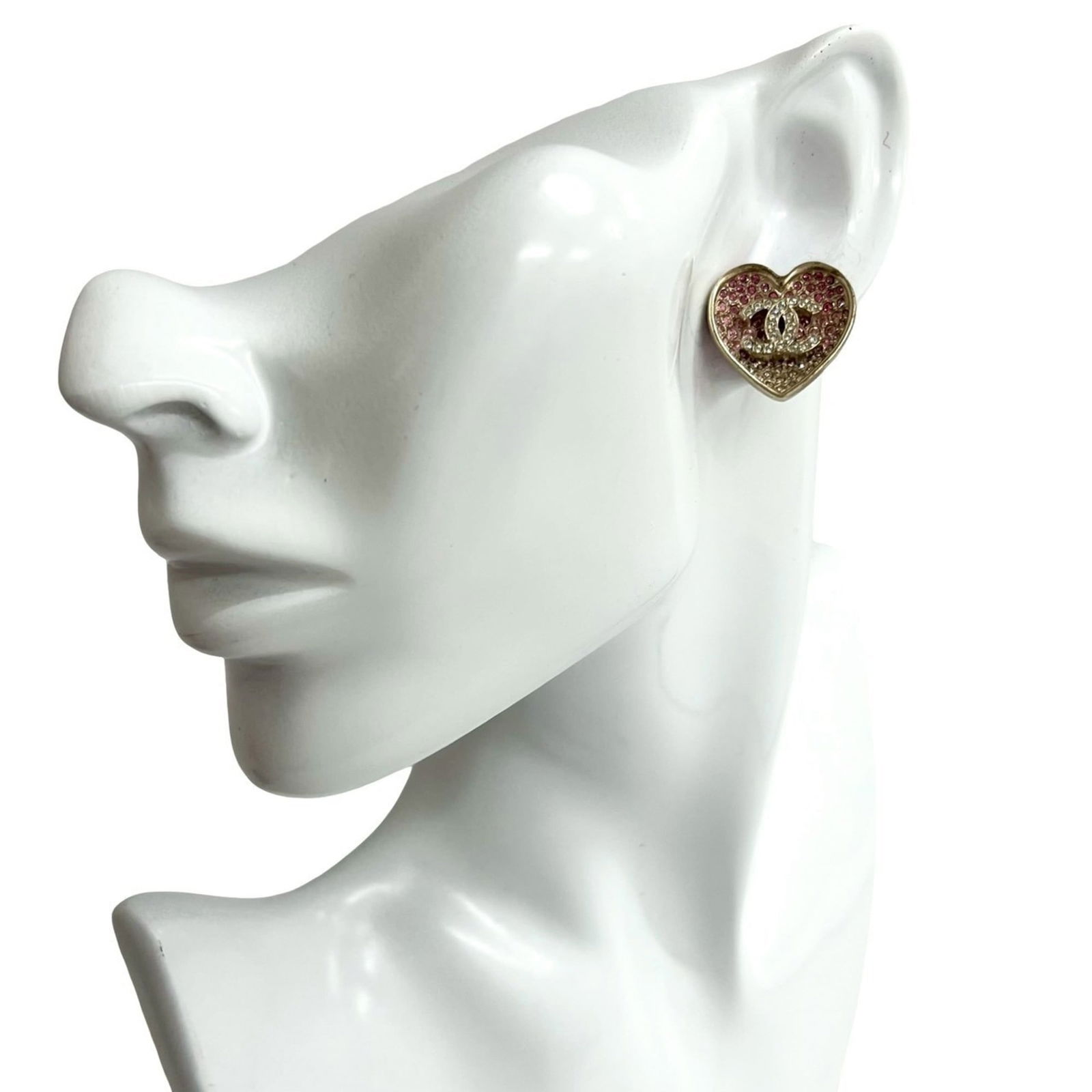 Metal Chanel Stud Earrings (1 of 5)