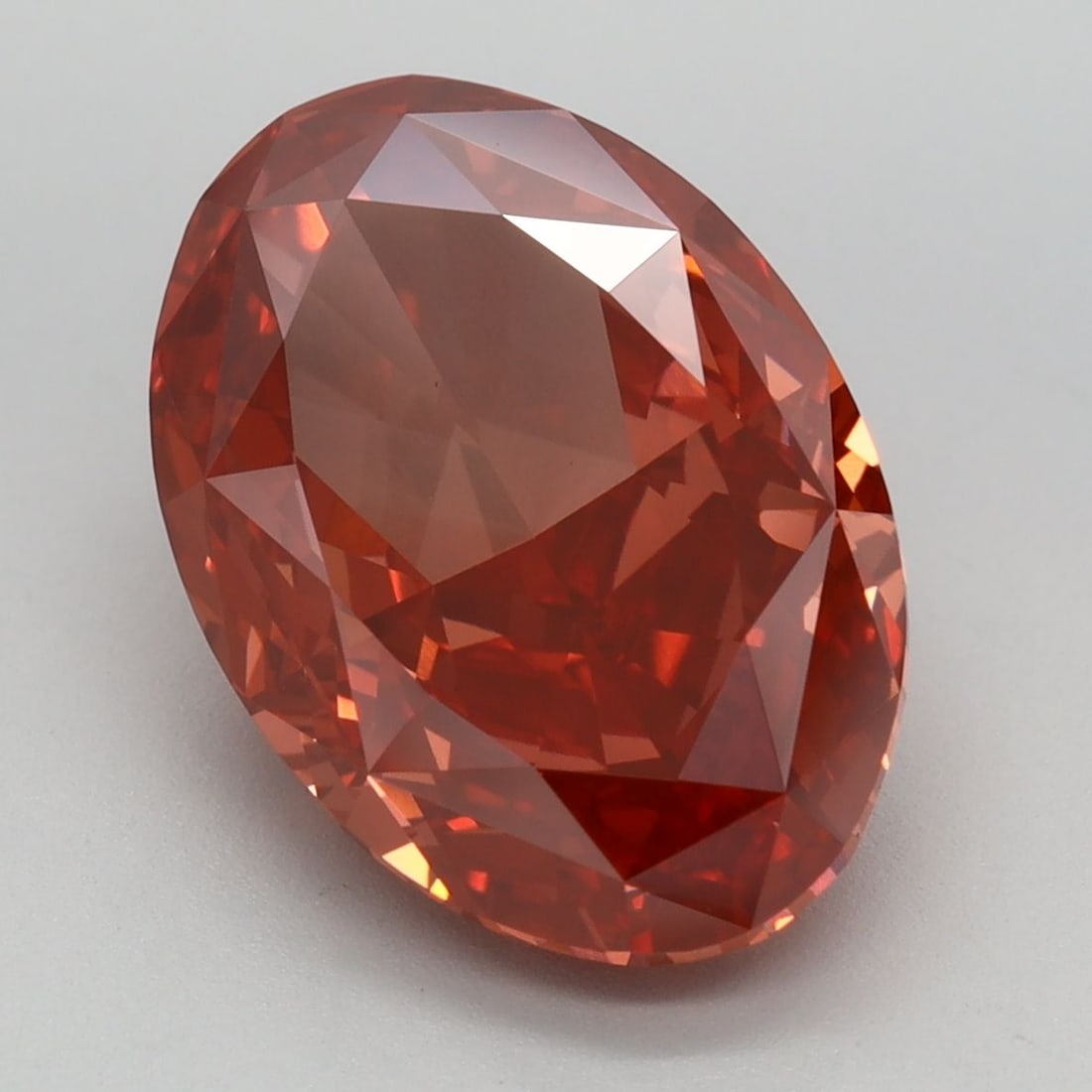 Loose Lab Diamond - IGI Oval 4.9ct Fancy Vivid Red VVS2 (1 of 1)