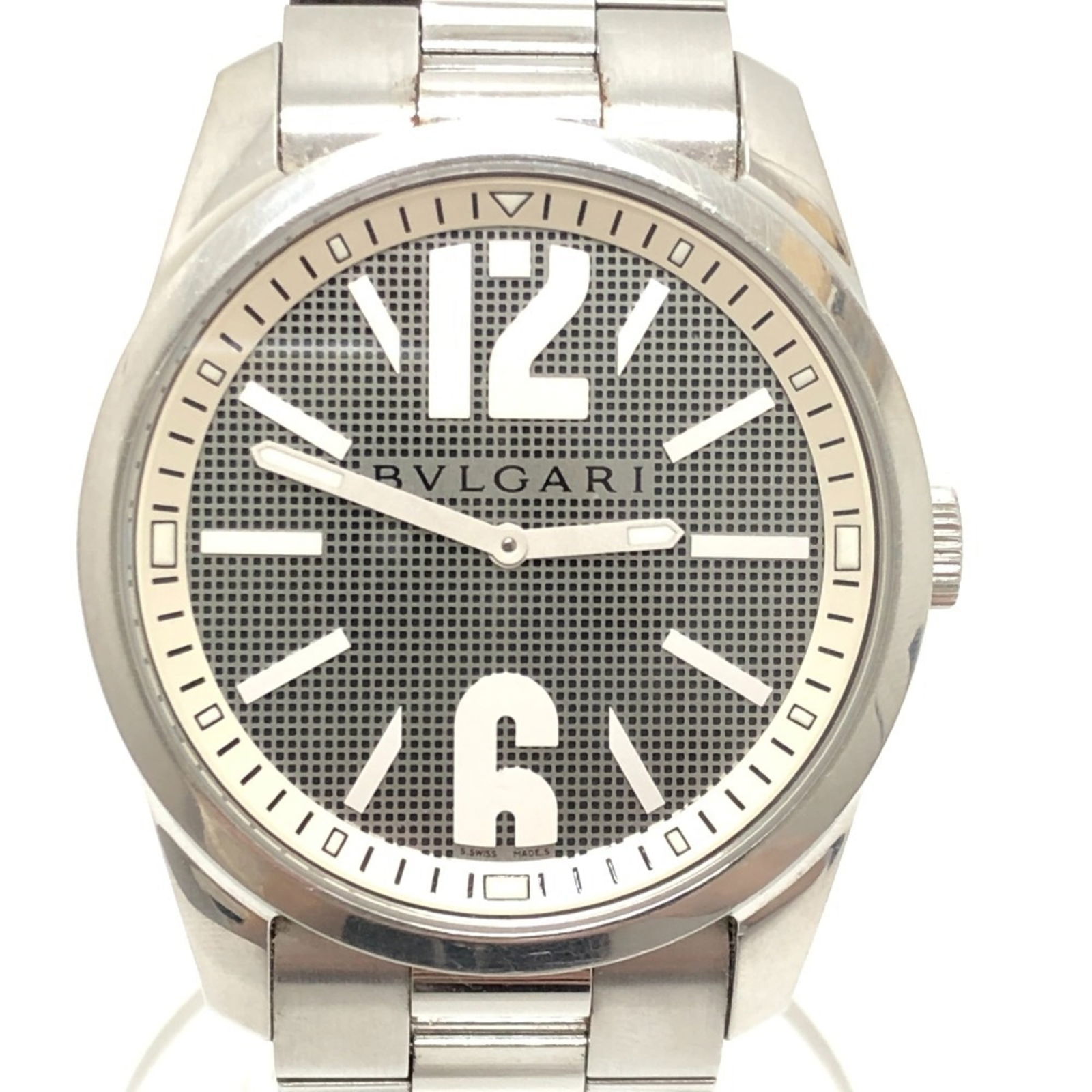 Wristwatch Bvlgari: Wristwatch Bvlgari This listing features Wristwatch Bvlgari. Item specifics are provided below. Item Specifics: Brand: Bvlgari Type: Wristwatch Gender: Men Display: Analog Material (Case): Stainless