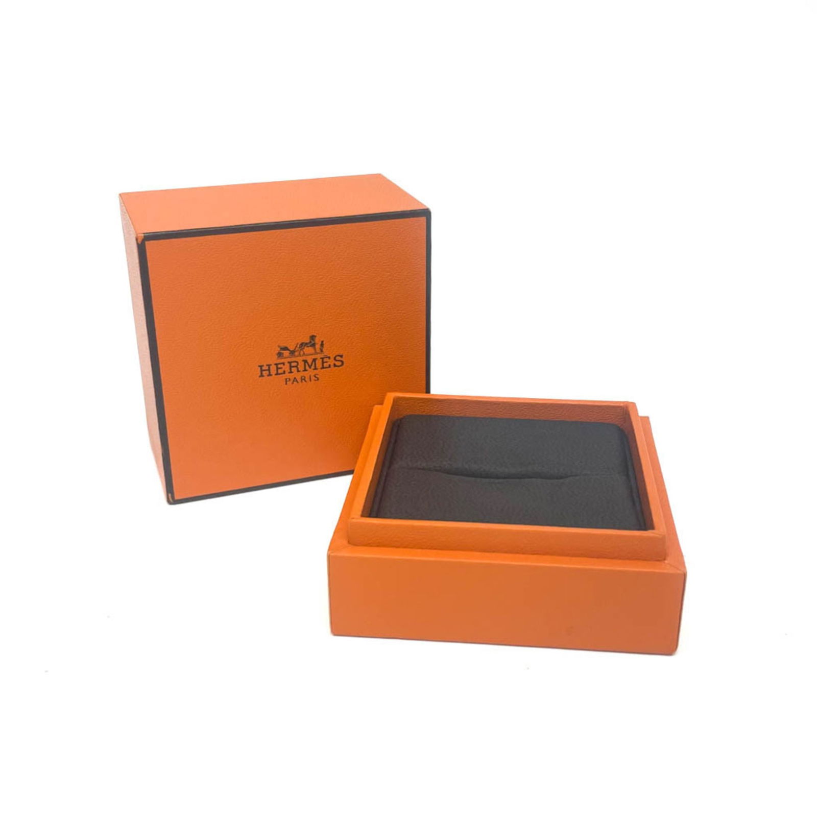 Silver Hermes Band Ring - 11