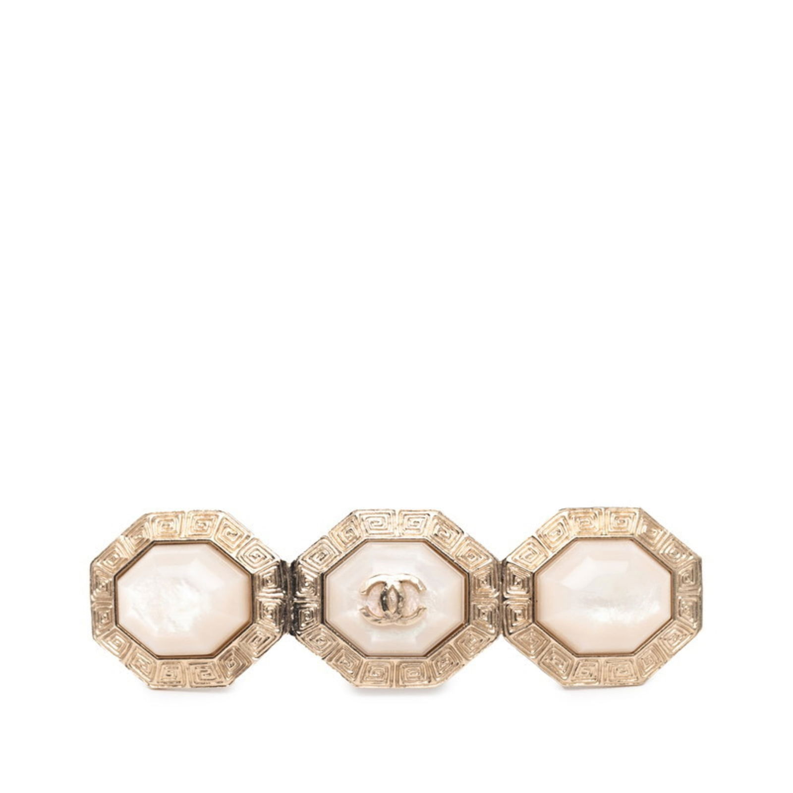 Brooch Chanel: Brooch Chanel This listing features Brooch Chanel. Item specifics are provided below. Item Specifics: Brand: Chanel Type: Brooch Gender: Women Color: Gold Size (Hxwxd): 2.43cm x 8.43cm / 0.95'' x 3.31