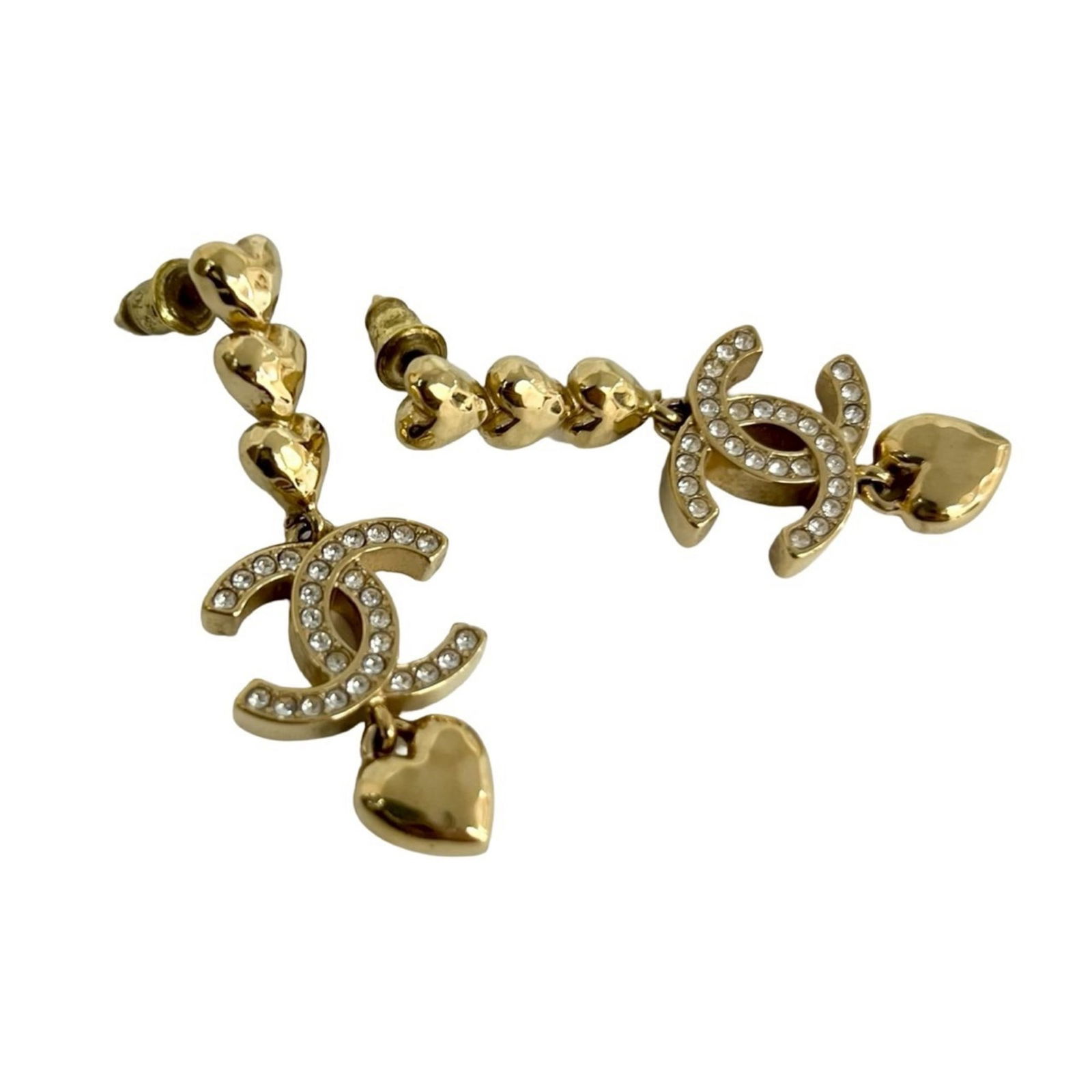 Plating Chanel Stud Earrings Gold - 3