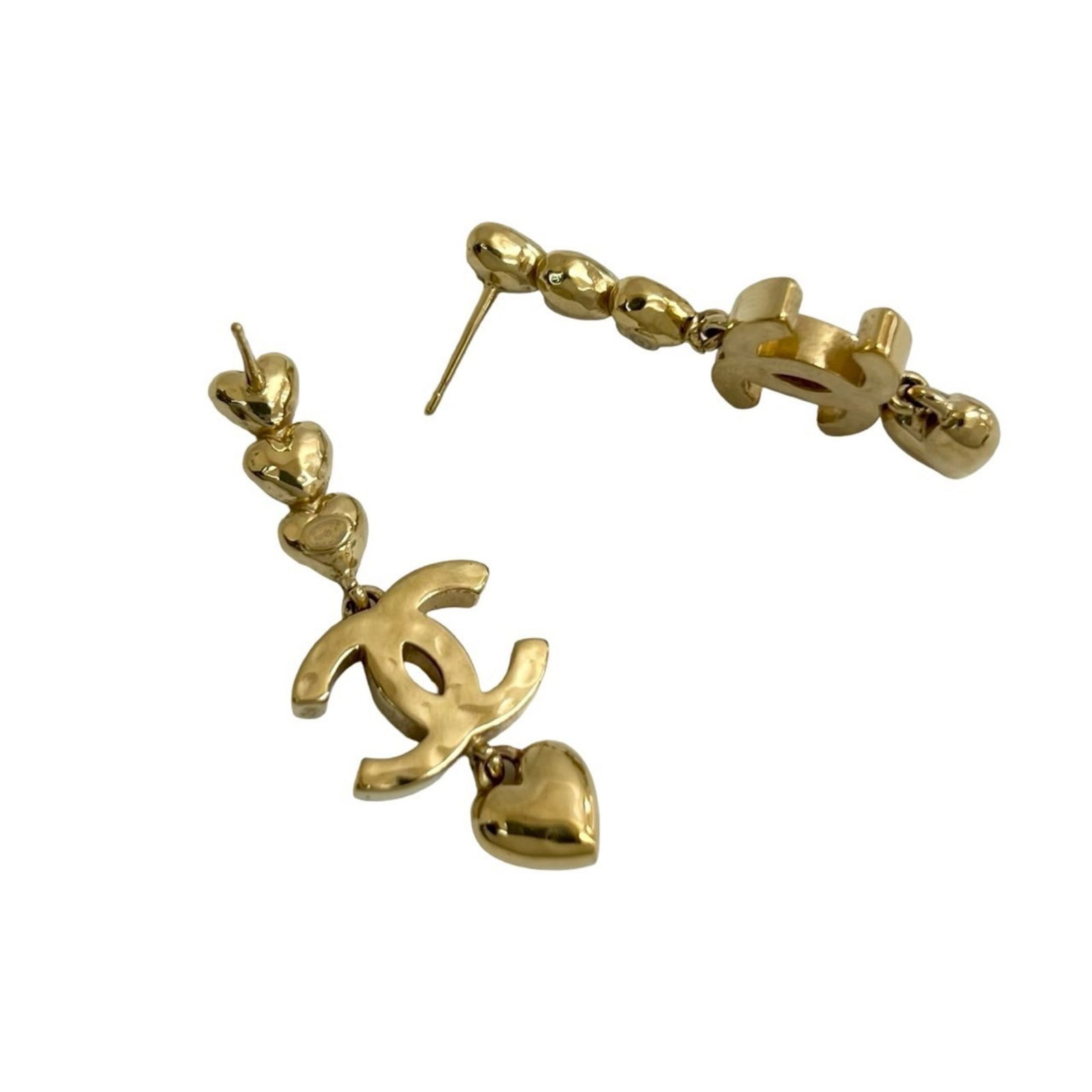 Plating Chanel Stud Earrings Gold - 4