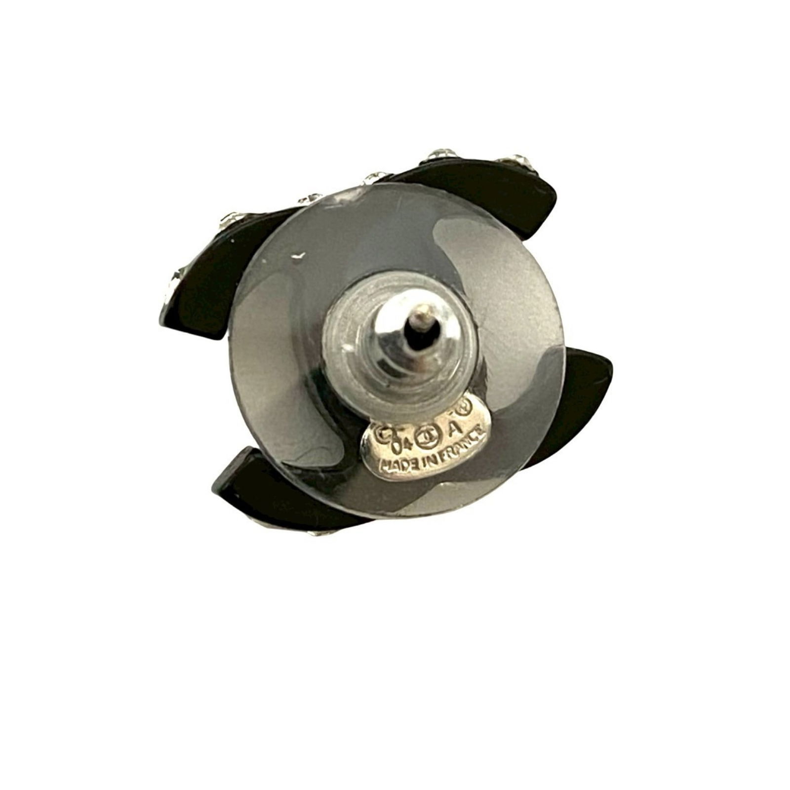 Plastic Chanel Stud Earrings - 2