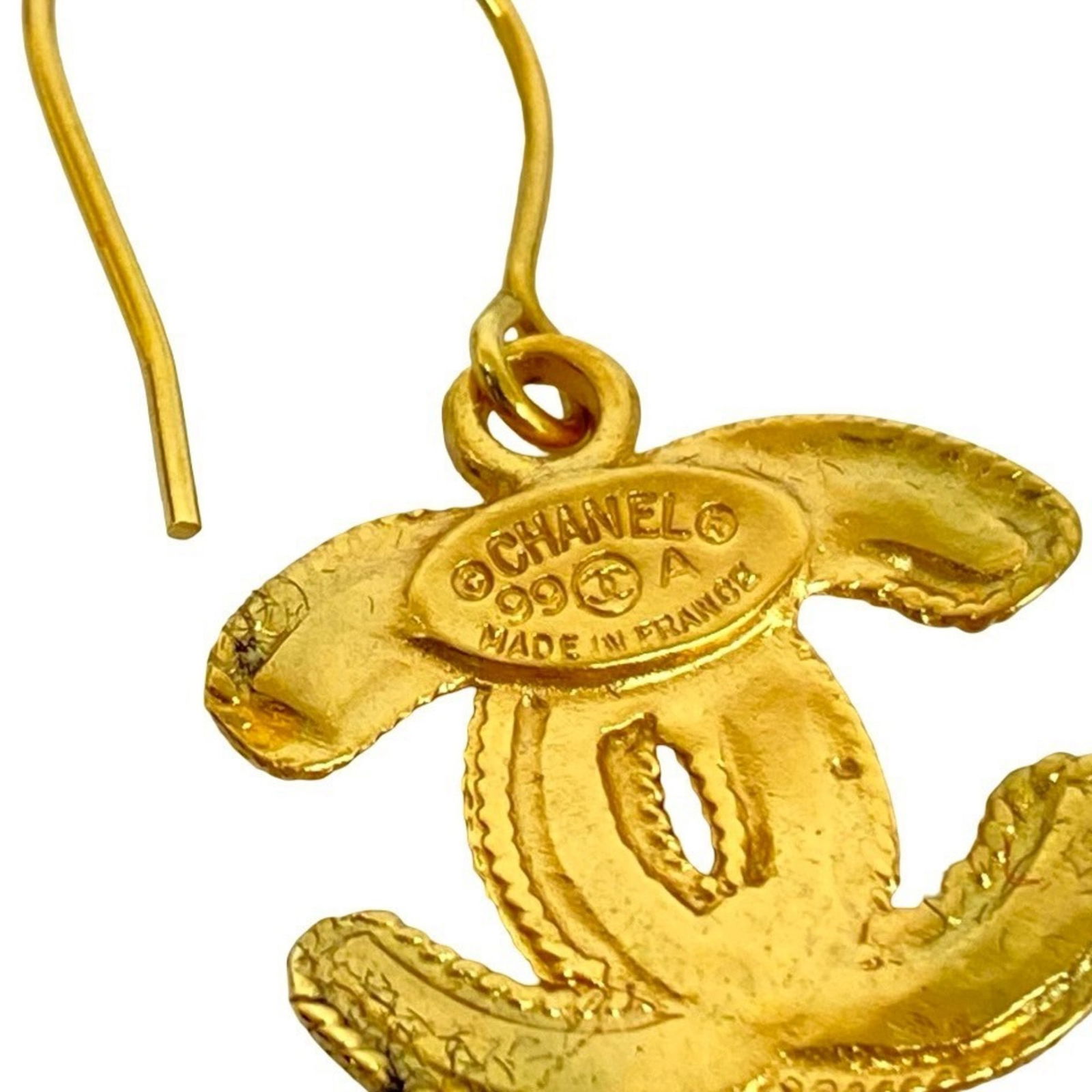 Plating Chanel Stud Earrings Gold - 2