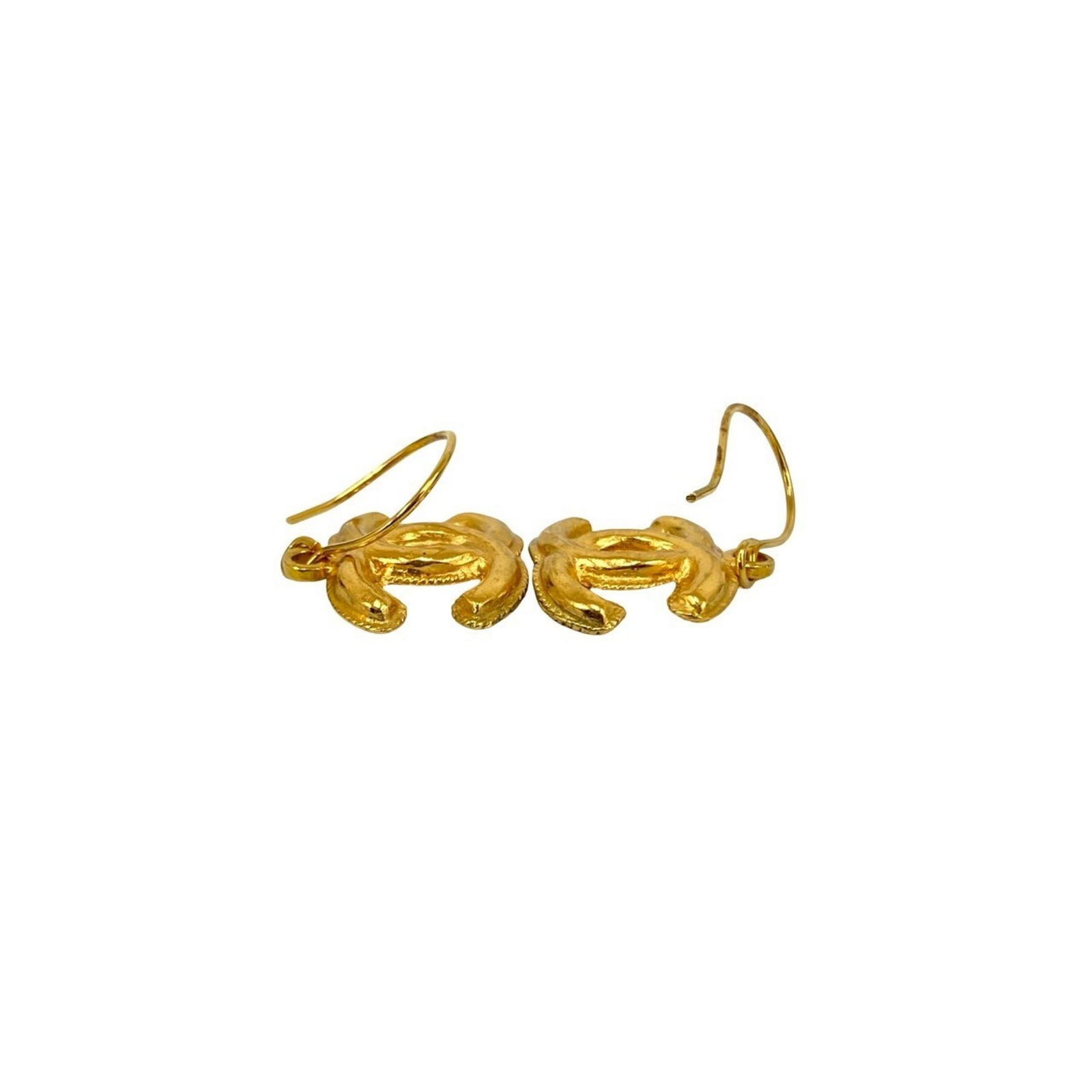 Plating Chanel Stud Earrings Gold - 3