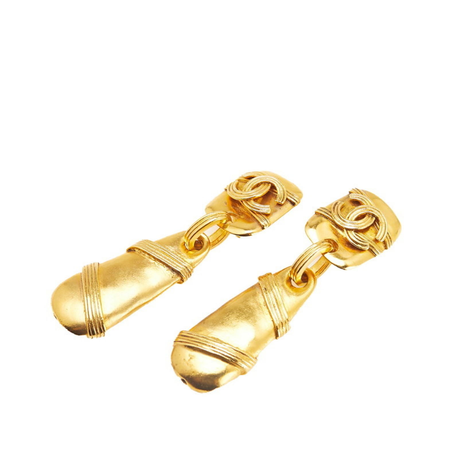 Earrings Chanel Clip: Earrings Chanel Clip This listing features Earrings Chanel Clip. Item specifics are provided below. Item Specifics: Brand: Chanel Type: Clip Earrings Gender: Women Color: Gold Season: Vintage Size