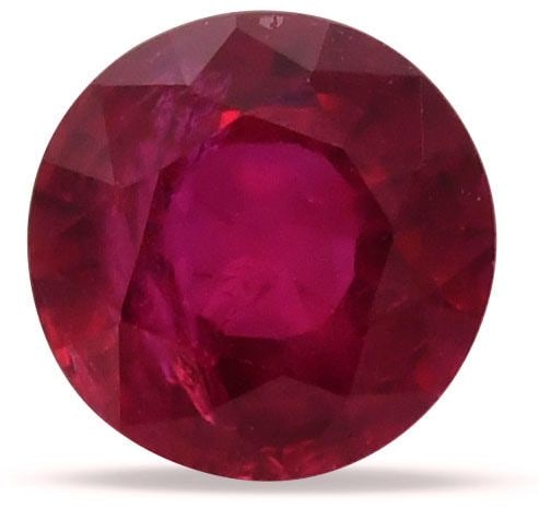Loose Ruby Gemstone - Round 1.3ct Red EC (1 of 1)