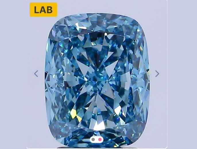 Loose Lab Diamond - IGI Cushion Brilliant 3.27ct Fancy Vivid Blue VS2: Loose Lab Diamond - IGI Cushion Brilliant 3.27ct Fancy Vivid Blue VS2 This listing features Loose Lab Diamond - IGI Cushion Brilliant 3.27ct Fancy Vivid Blue VS2. Item specifics are provided below. 