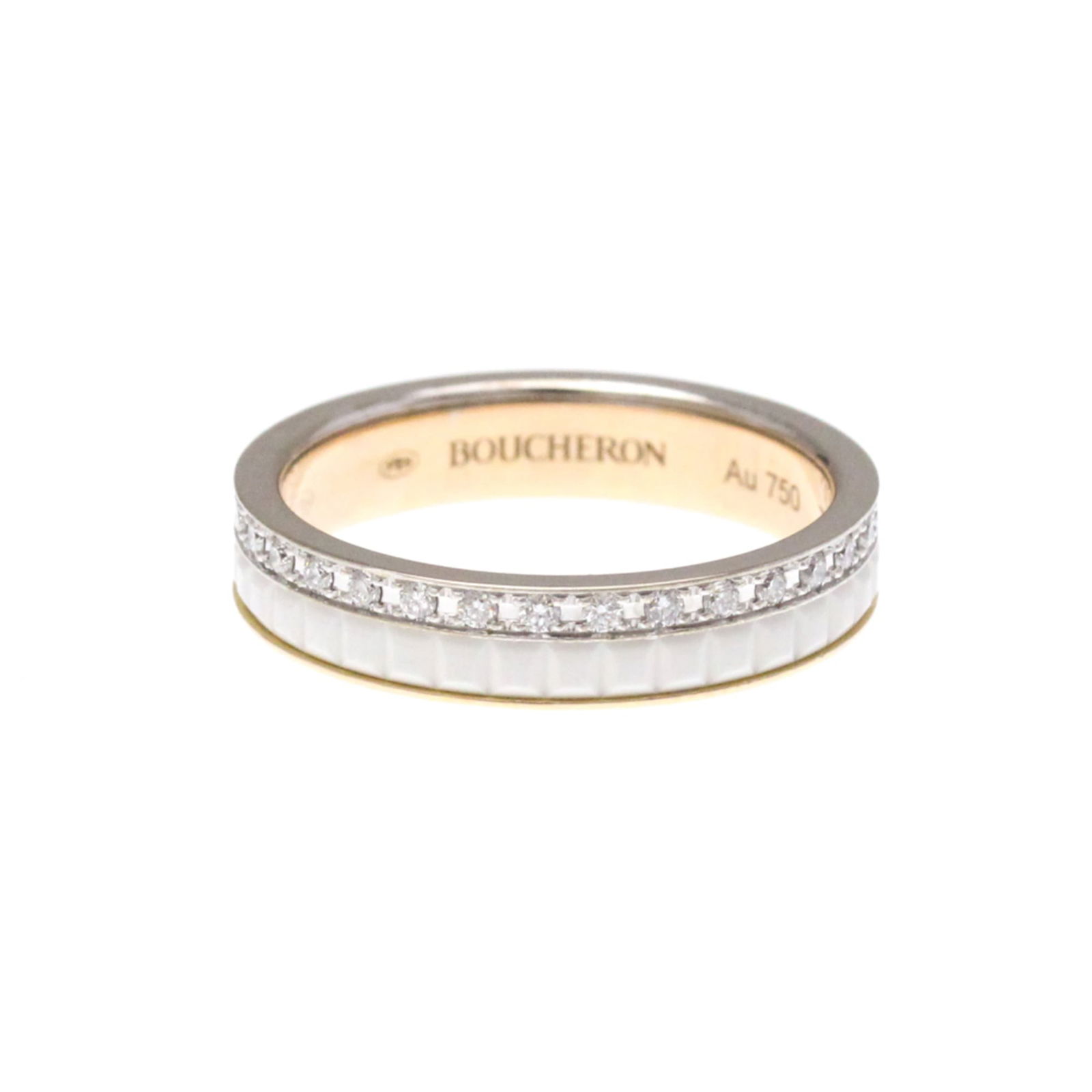 Pink Gold (18K) - Boucheron Band Ring Ceramic (1 of 10)