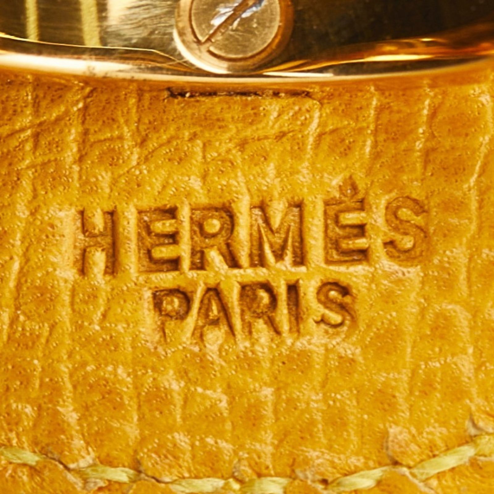 Leather Hermes Band Ring - 5