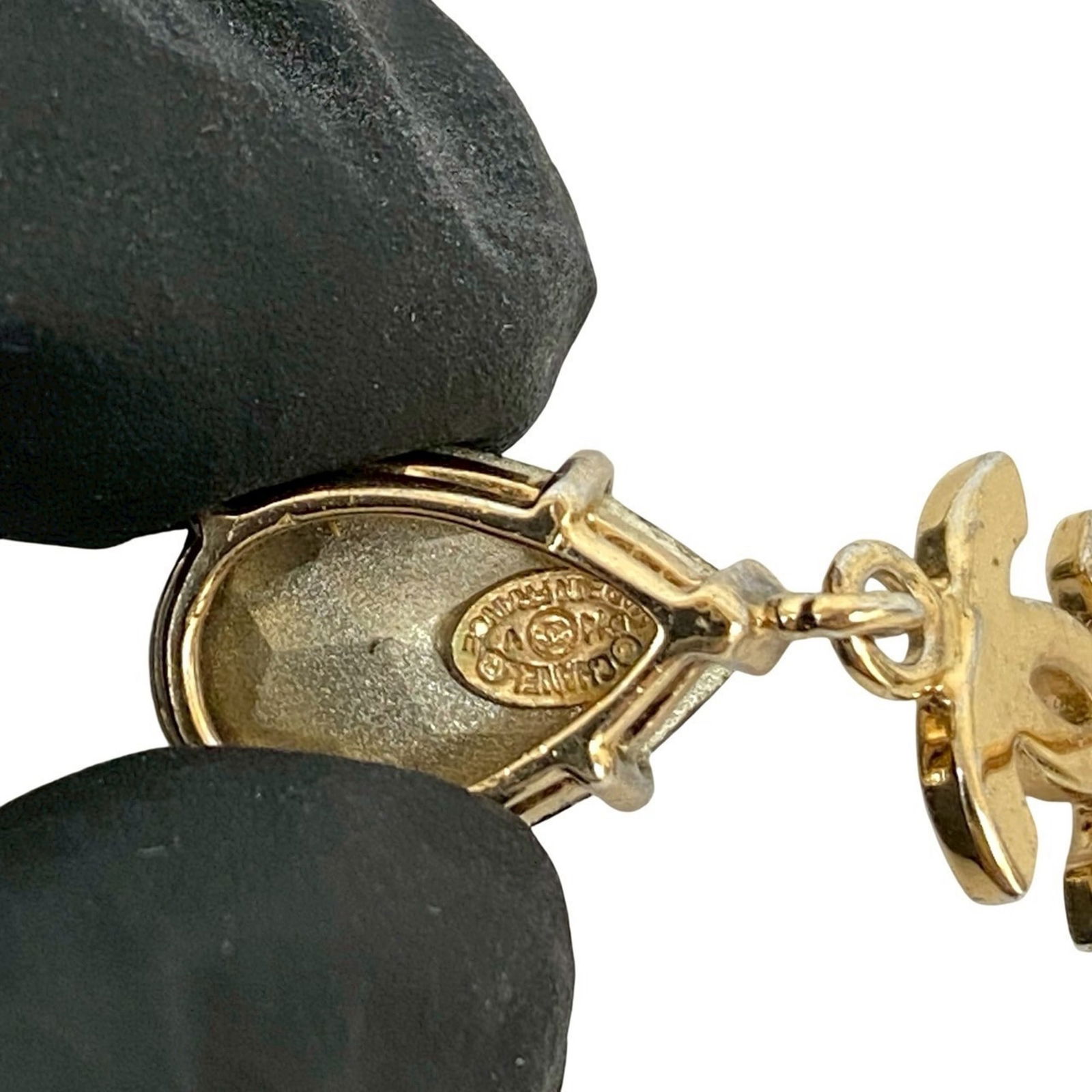 Plating Chanel Stud Earrings Gold - 2