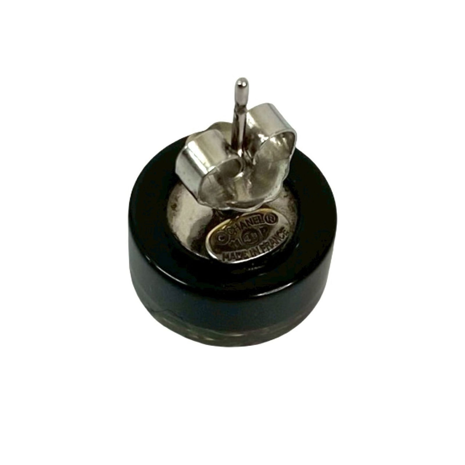 Plastic Chanel Stud Earrings - 2