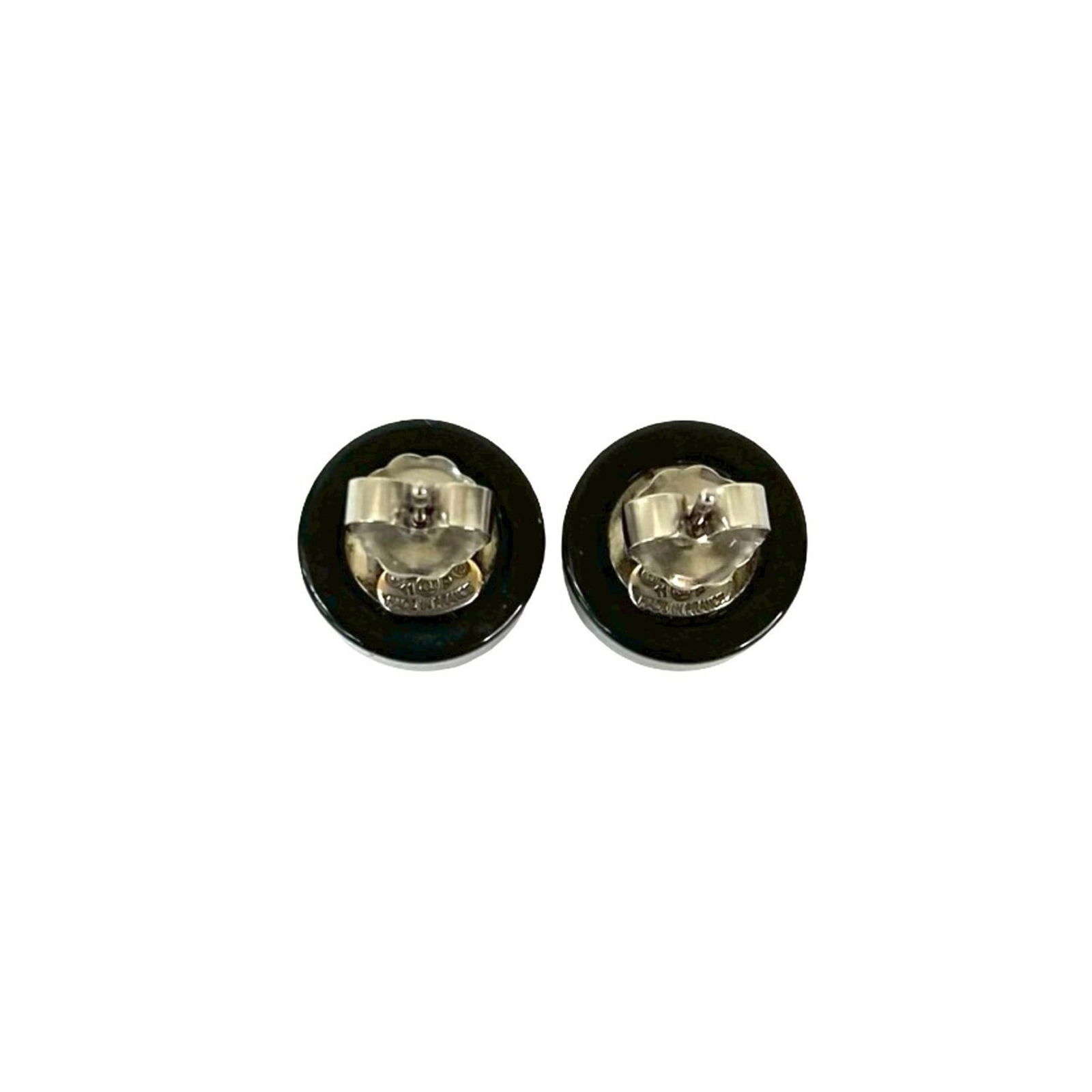 Plastic Chanel Stud Earrings - 5