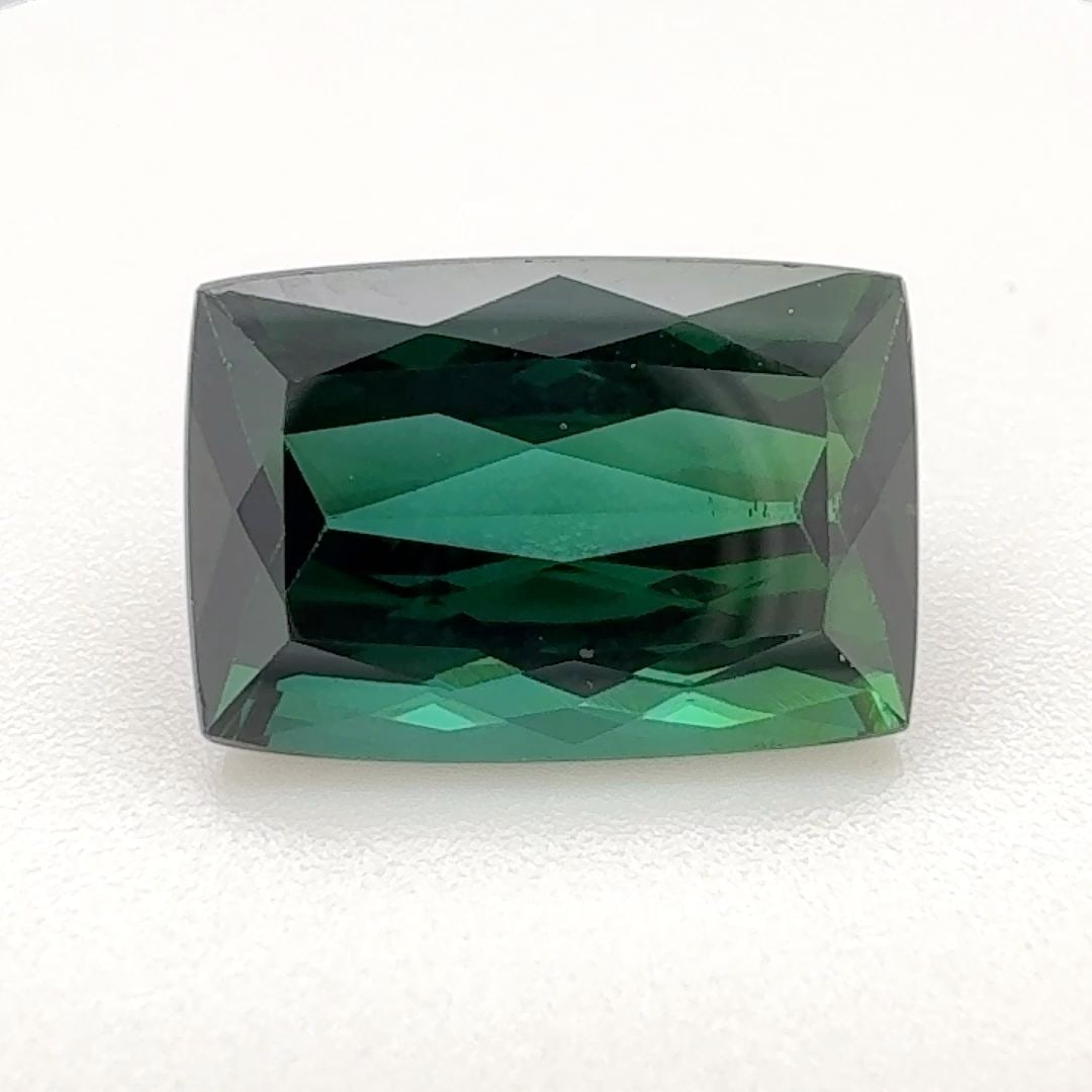 Loose Tourmaline Gemstone - Cushion 4.1ct Green EC (1 of 1)