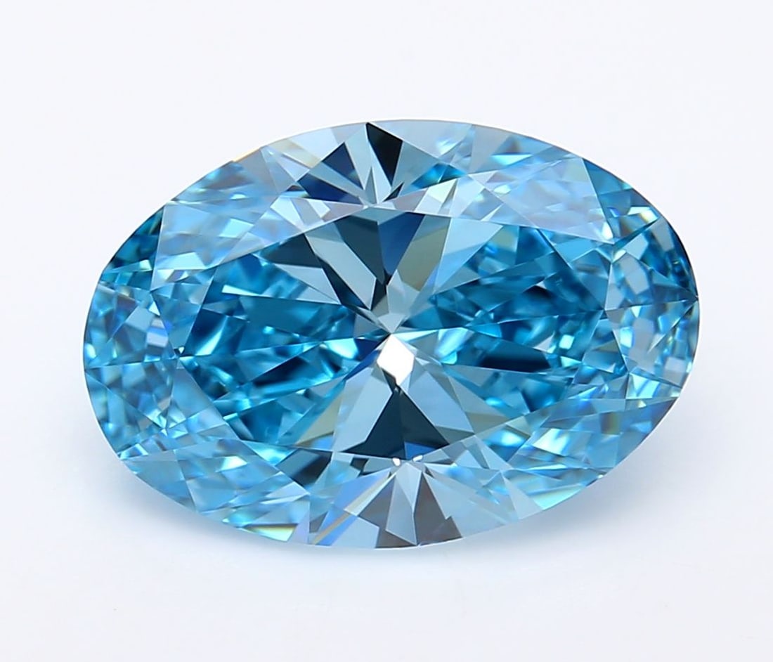 Loose Lab Diamond - IGI Oval 4.03ct Fancy Vivid Blue VVS1: Loose Lab Diamond - IGI Oval 4.03ct Fancy Vivid Blue VVS1 This listing features Loose Lab Diamond - IGI Oval 4.03ct Fancy Vivid Blue VVS1. Item specifics are provided below. Item Specifics: Source: