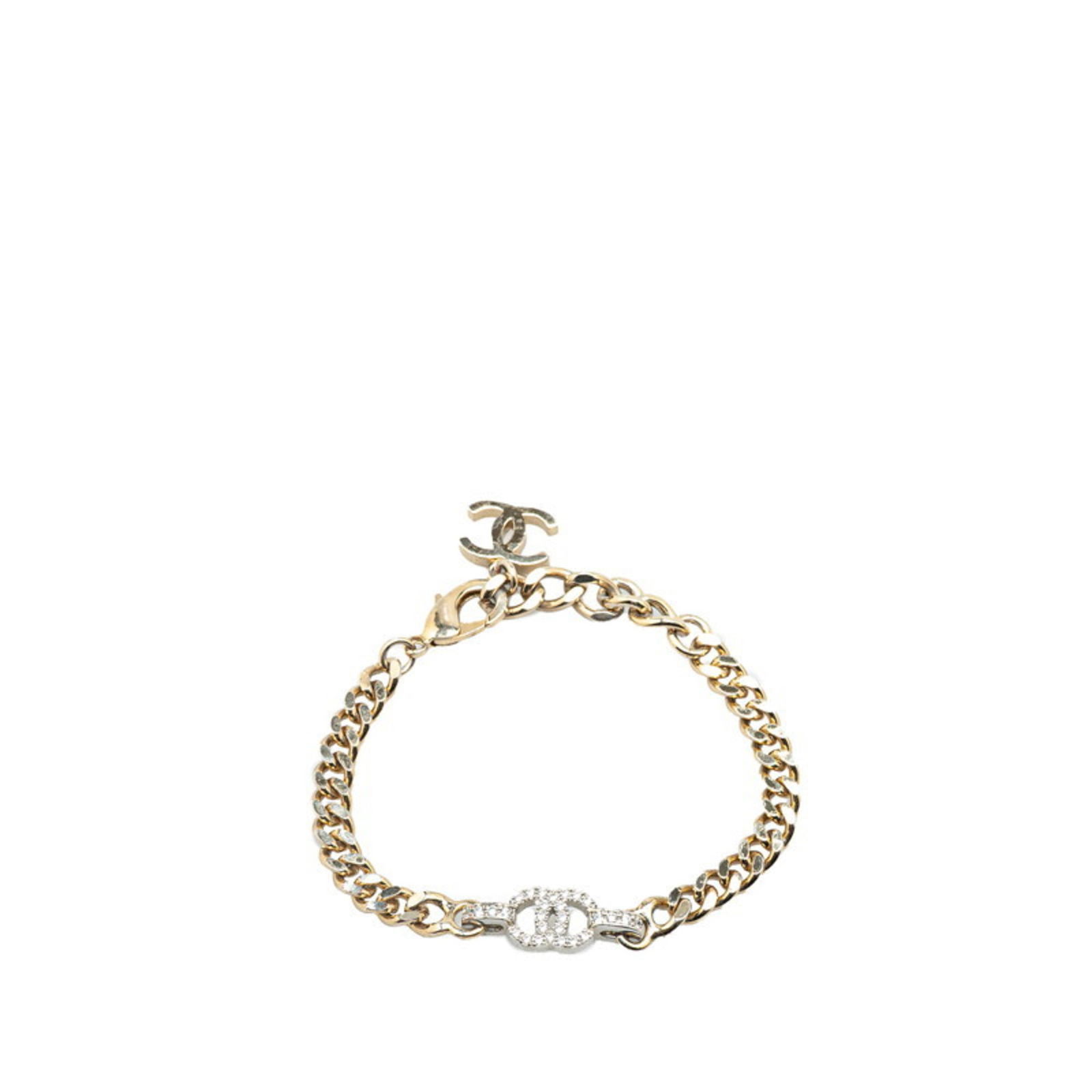 Metal Chanel Charm Bracelet: Metal Chanel Charm Bracelet This listing features Metal Chanel Charm Bracelet. Item specifics are provided below. Item Specifics: Brand: Chanel Type: Charm Bracelet Gender: Women Material: Metal