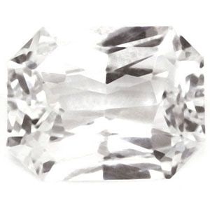 Loose Sapphire Gemstone - Emerald 1.58ct White SI (1 of 1)
