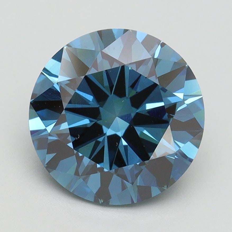 Loose Lab Diamond - IGI Round 2.58ct Fancy Vivid Blue VS1 (1 of 1)