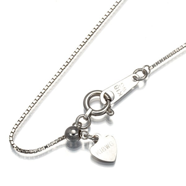 Gold Box Chain Necklace 45Cm 18K 750 White: Gold Box Chain Necklace 45Cm 18K 750 White This listing features Gold Box Chain Necklace 45Cm 18K 750 White. Item specifics are provided below. Item Specifics: Country Of Origin: Japan Metal: White