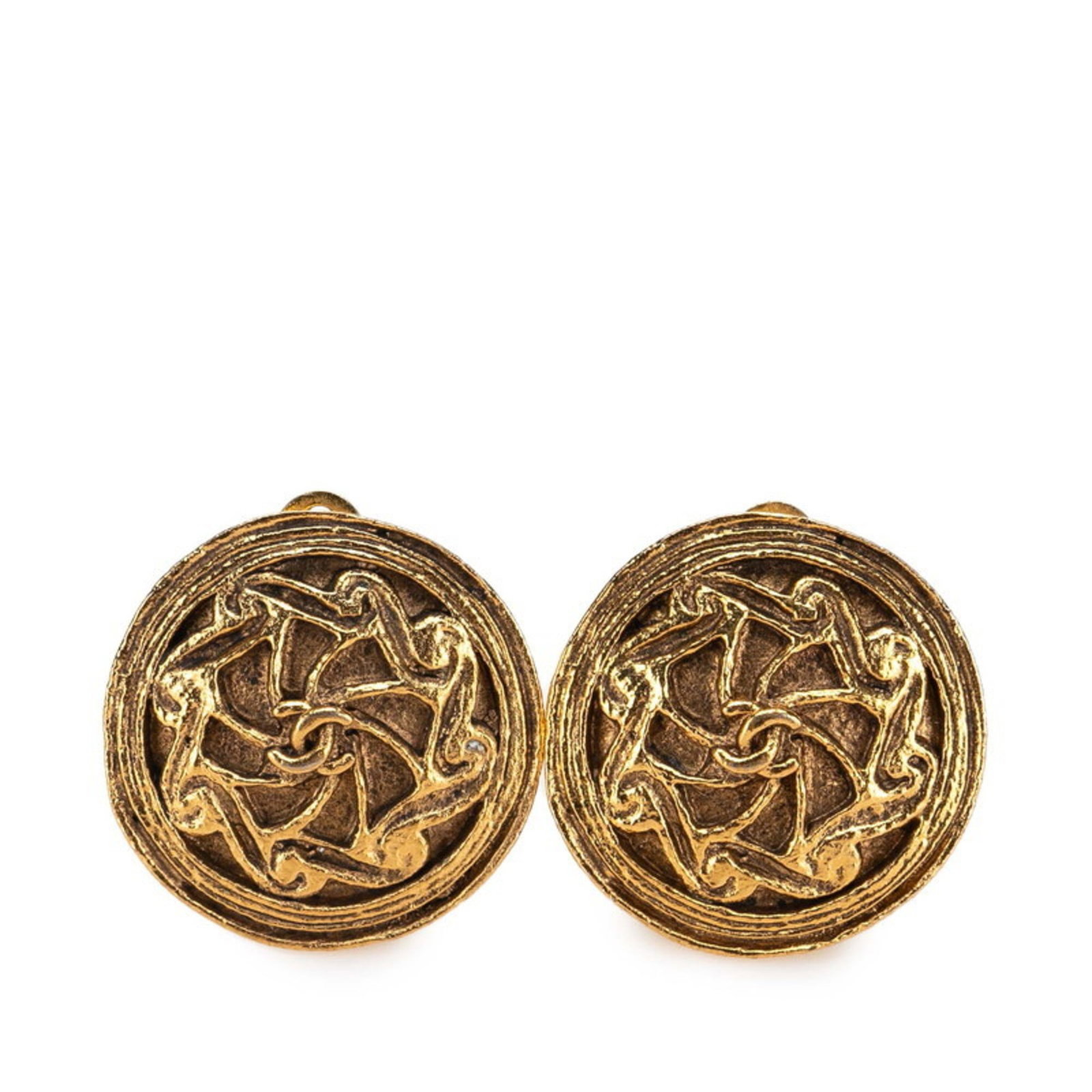 Earrings Chanel Clip: Earrings Chanel Clip This listing features Earrings Chanel Clip. Item specifics are provided below. Item Specifics: Brand: Chanel Type: Clip Earrings Gender: Women Color: Gold Size (Hxwxd): 23.00mm
