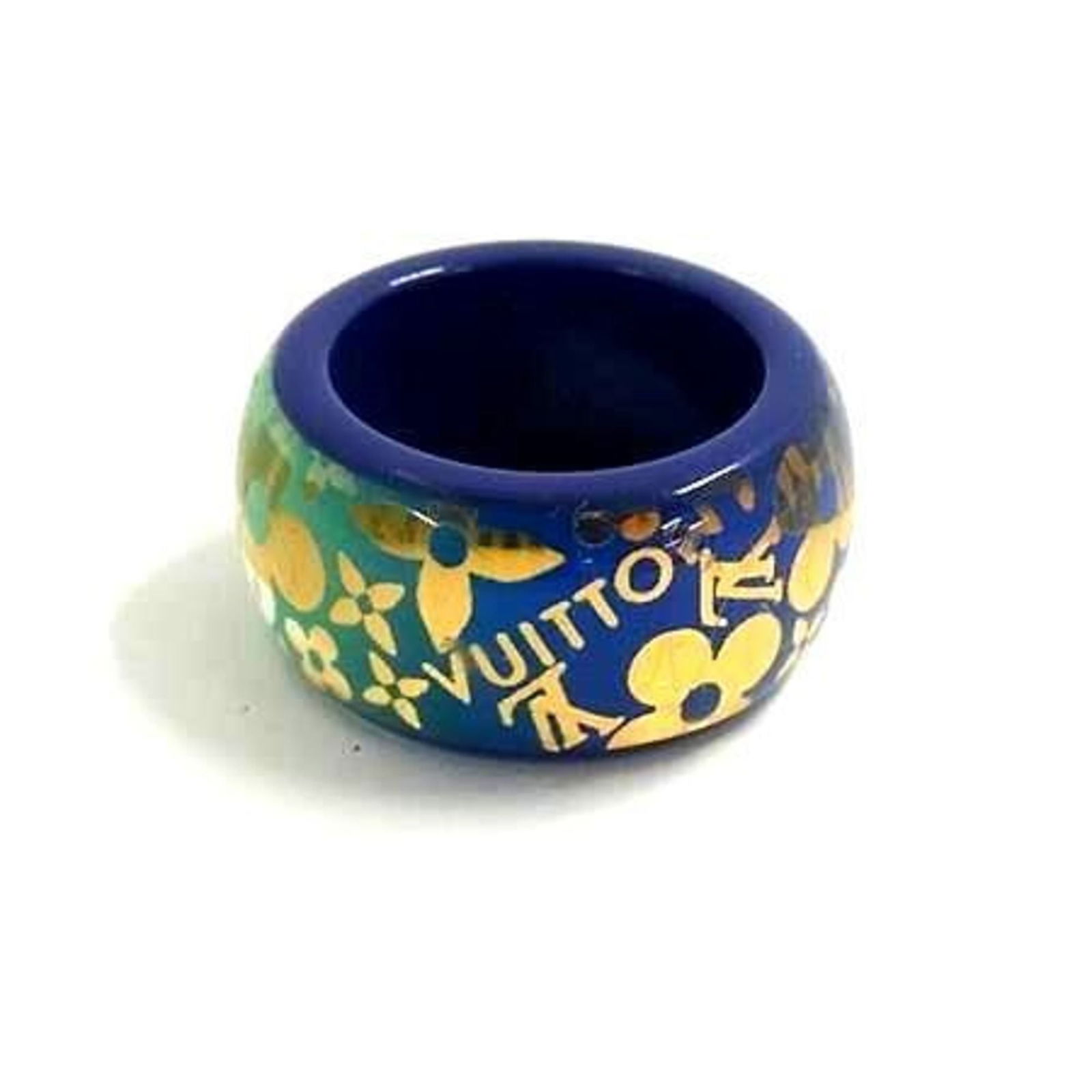 Resin Louis Vuitton Band Ring: Resin Louis Vuitton Band Ring This listing features Resin Louis Vuitton Band Ring. Item specifics are provided below. Item Specifics: Brand: Louis Vuitton Type: Band Ring Gender: Women,Unisex Color: