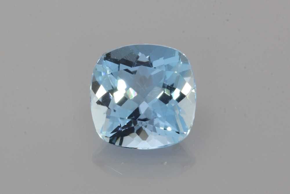 Loose Aquamarine Gemstone - Cushion 2.06ct Blue EC: Loose Aquamarine Gemstone - Cushion 2.06ct Blue EC This listing features Loose Aquamarine Gemstone - Cushion 2.06ct Blue EC. Item specifics are provided below. Item Specifics: Type: Aquamarine