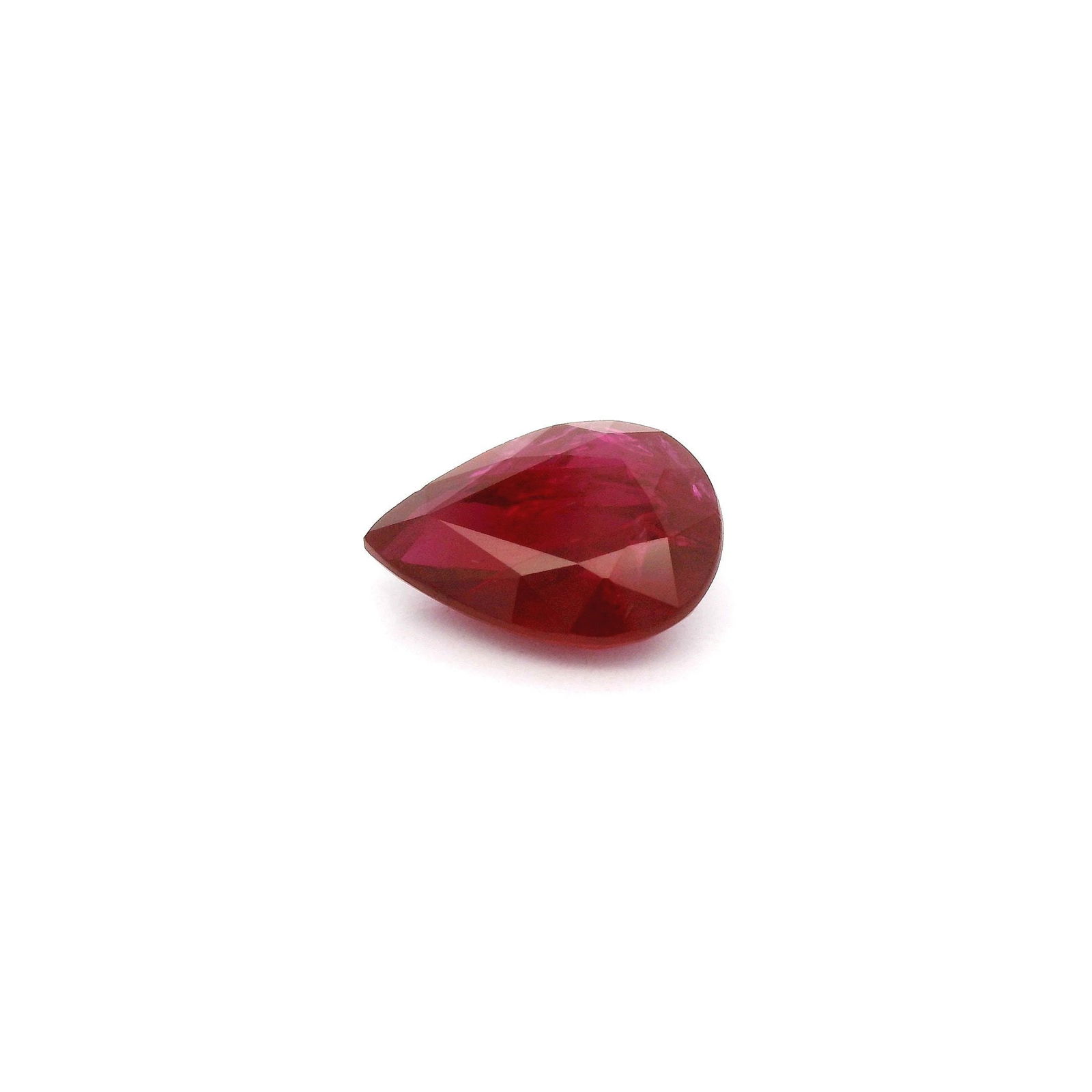 Loose Ruby Gemstone - GSI Pear 1.29ct Red SI (1 of 1)