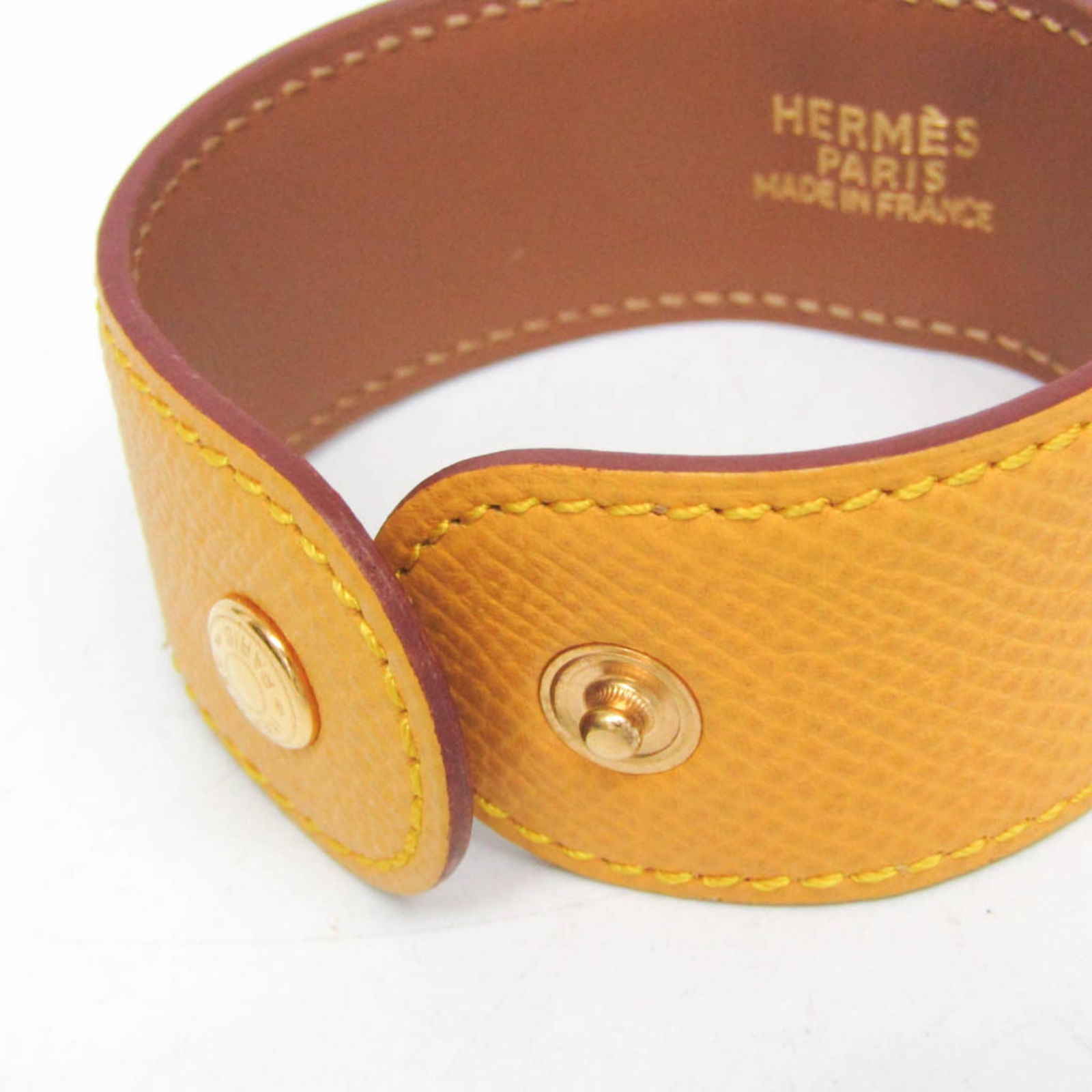 Leather Hermes Bangle Courchevel - 3