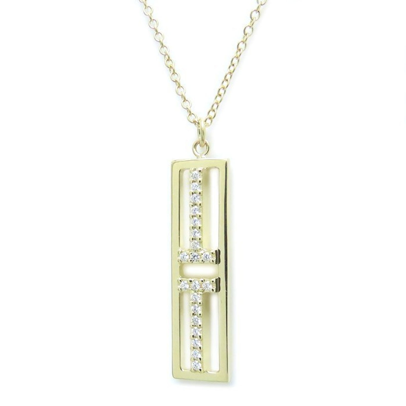 294188 - TIFFANY & Co. Tiffany T Two Vertical Bar Necklace with Diamonds in 18K Yellow Gold: 294188 - TIFFANY & Co. Tiffany T Two Vertical Bar Necklace with Diamonds in 18K Yellow Gold This listing features 294188 - TIFFANY & Co. Tiffany T Two Vertical Bar Necklace with Diamonds in 18K