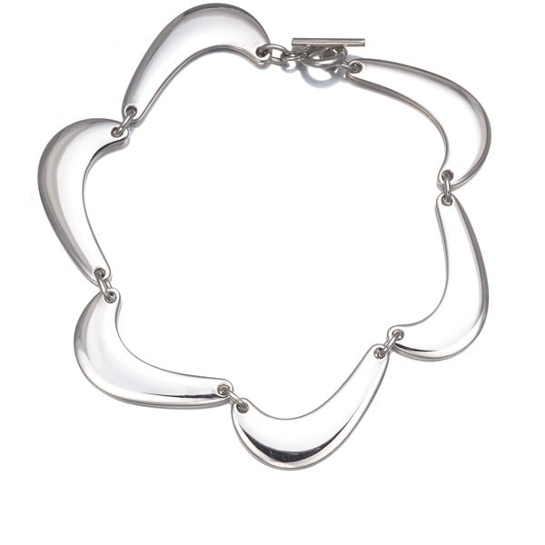 Silver Georg Jensen Bracelet Boomerang 276 925 Sterling (1 of 5)