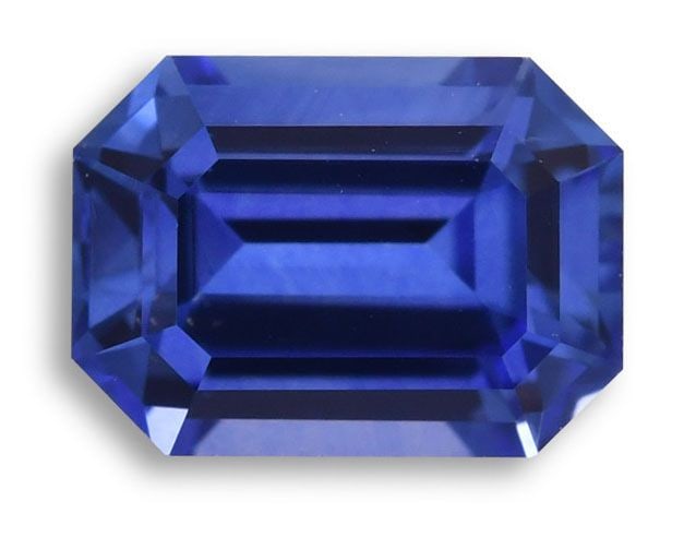 Loose Sapphire Gemstone - Emerald 1.25ct Blue EC (1 of 1)