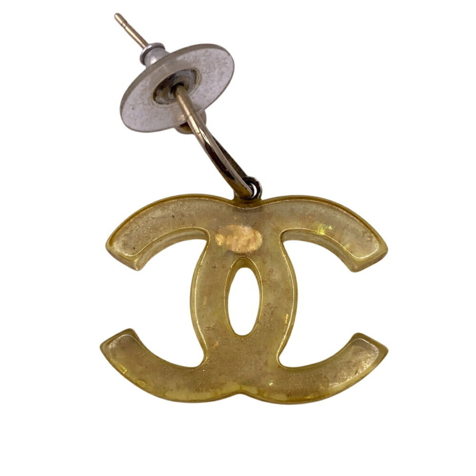Plastic Chanel Drop Earrings - 2
