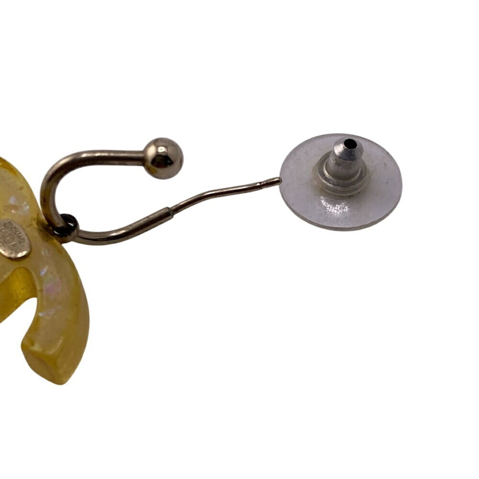 Plastic Chanel Drop Earrings - 6