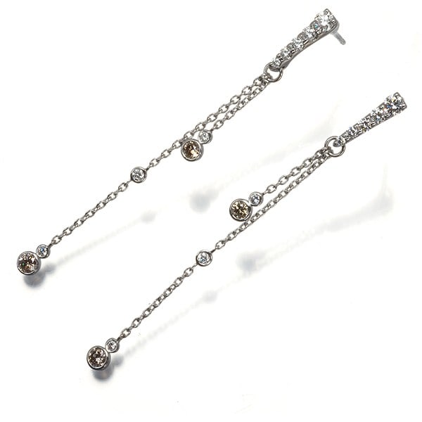 Gold Kashikey Earrings Diamond 0.30Ct/ 0.52Ct 18K 750 White (1 of 7)