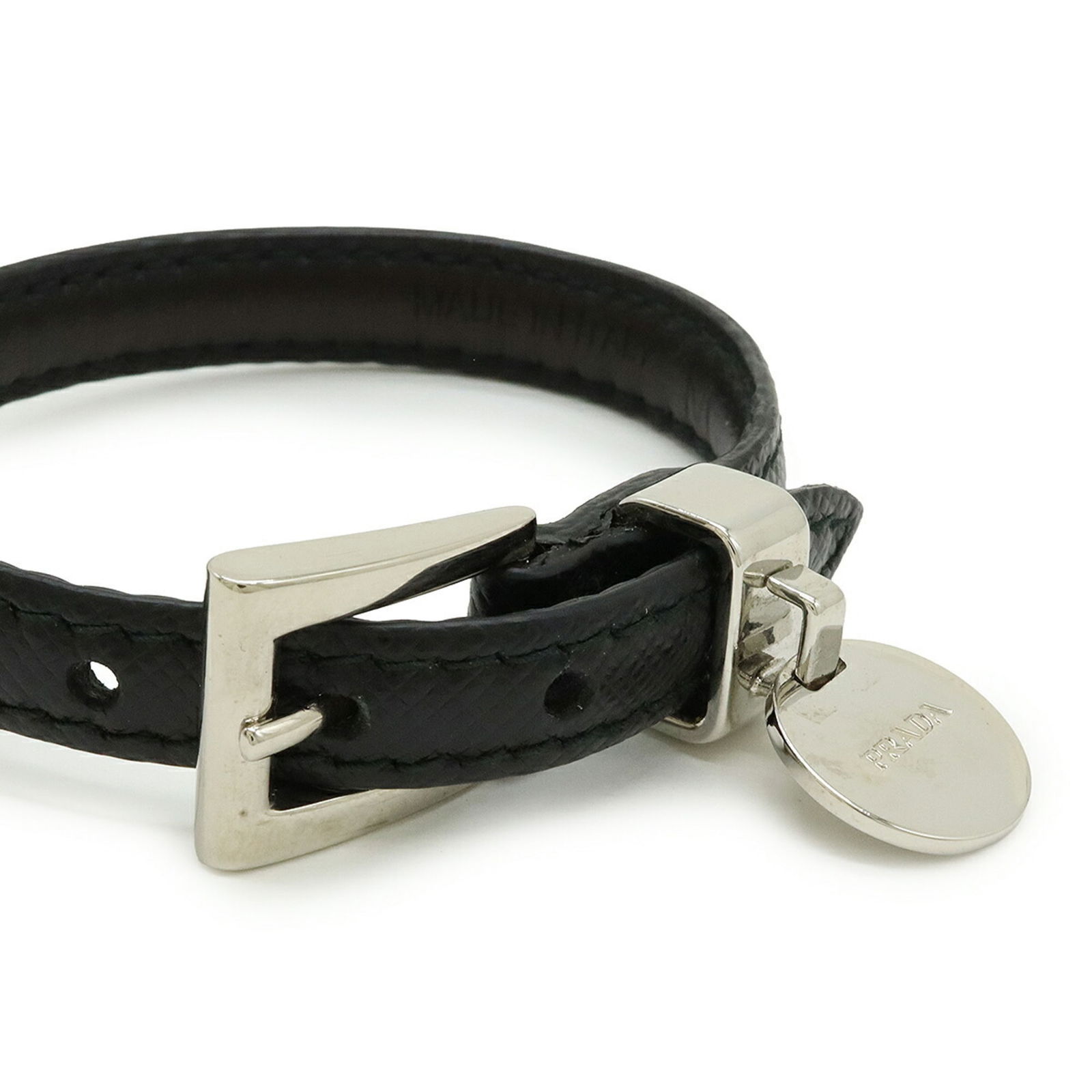 Leather Prada Charm Bracelet - 4