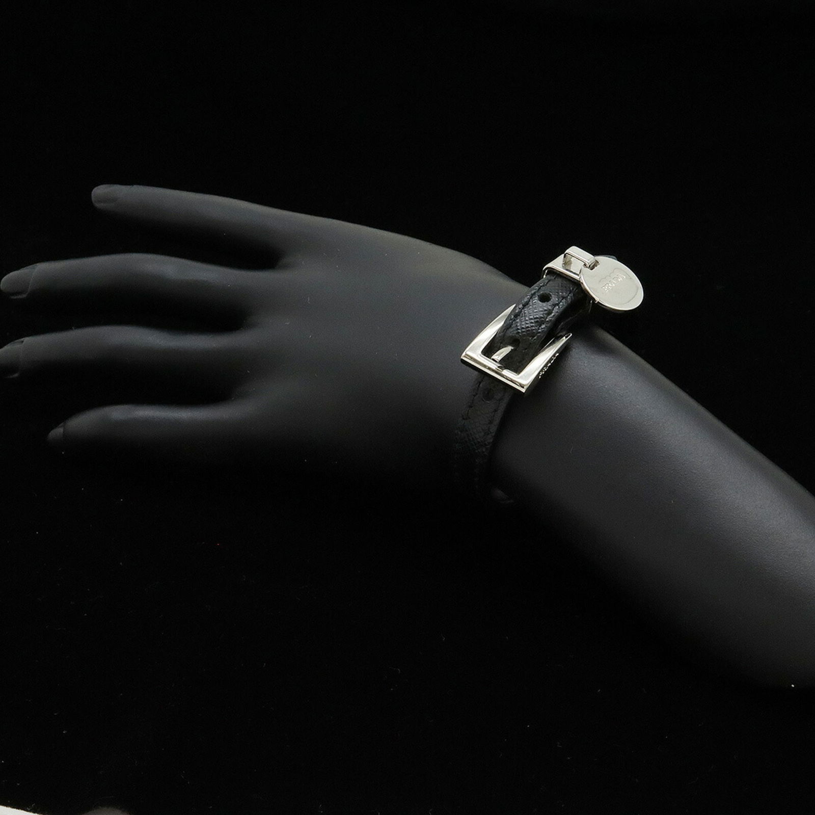 Leather Prada Charm Bracelet - 7