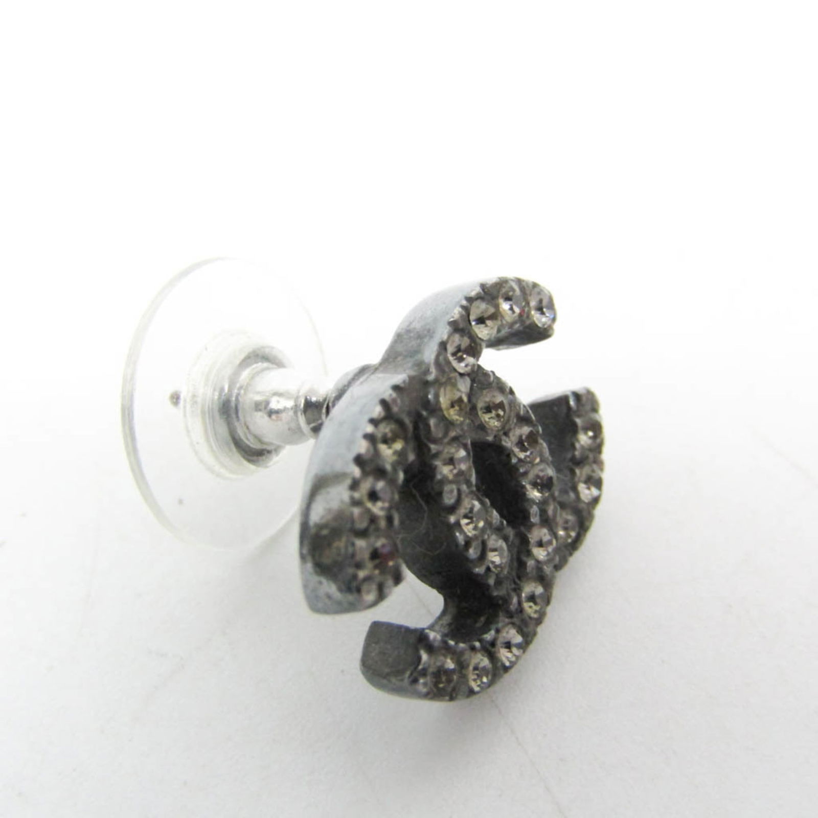 Metal Chanel Stud Earrings - 4