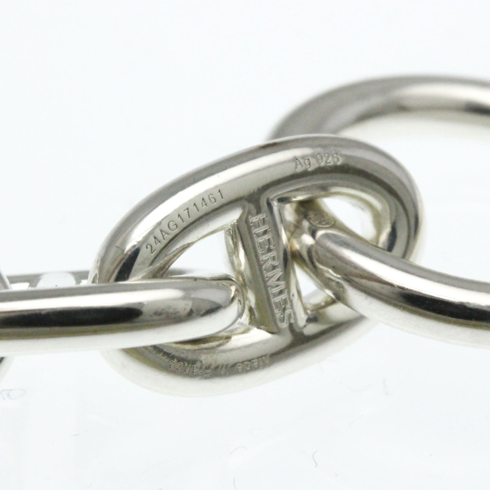 Silver Hermes Charm Bracelet - 4