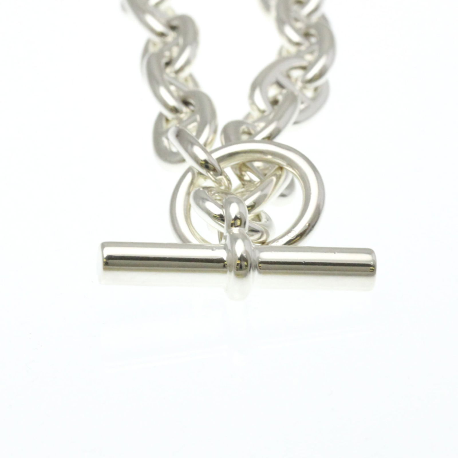 Silver Hermes Charm Bracelet - 8