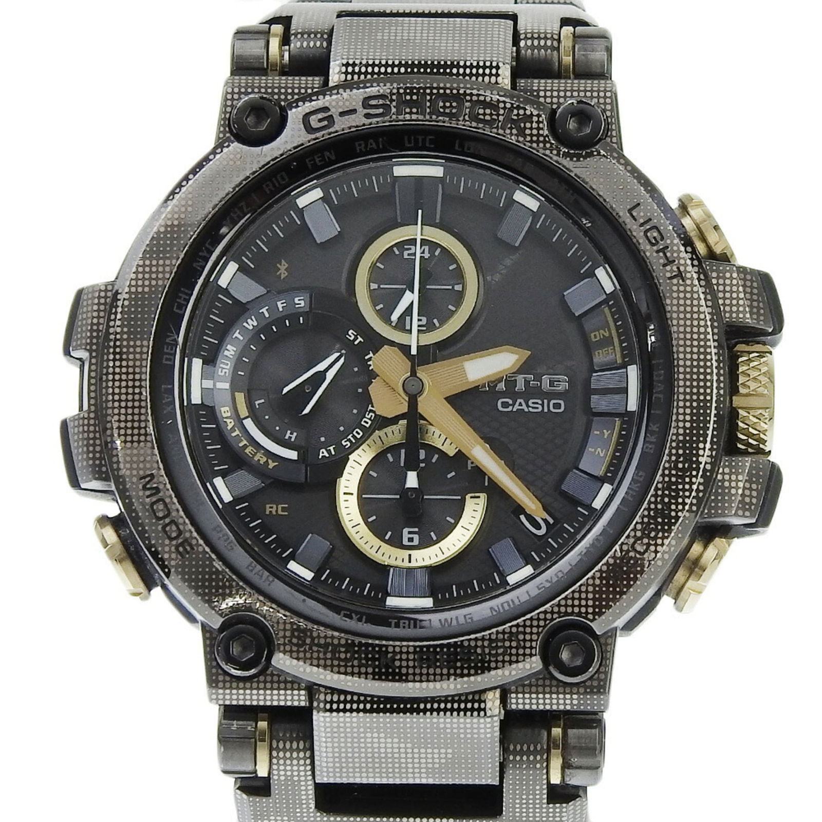 Men's CASIO G-Shock MTG B1000 DCM 1AJF Black Dial Watch Metal SS Radio Solar 48mm (1 of 9)
