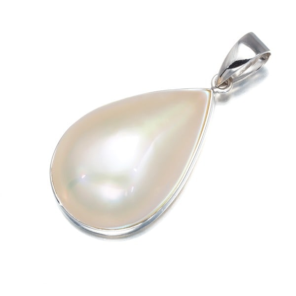 Gold Tasaki Pendant Mabe Pearl Teardrop 18K 750 White (1 of 5)