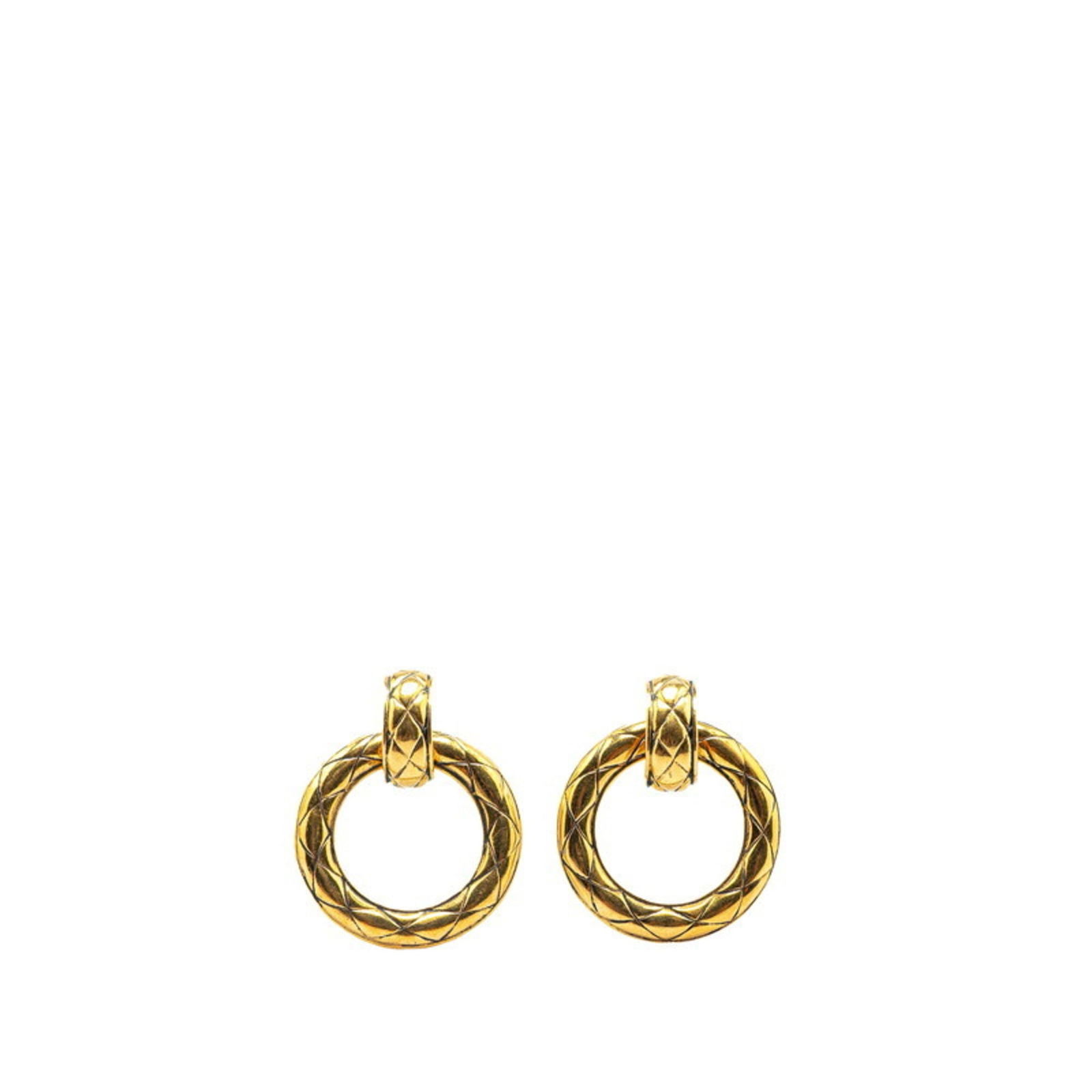 Plating Chanel Clip Earrings Gold (1 of 3)