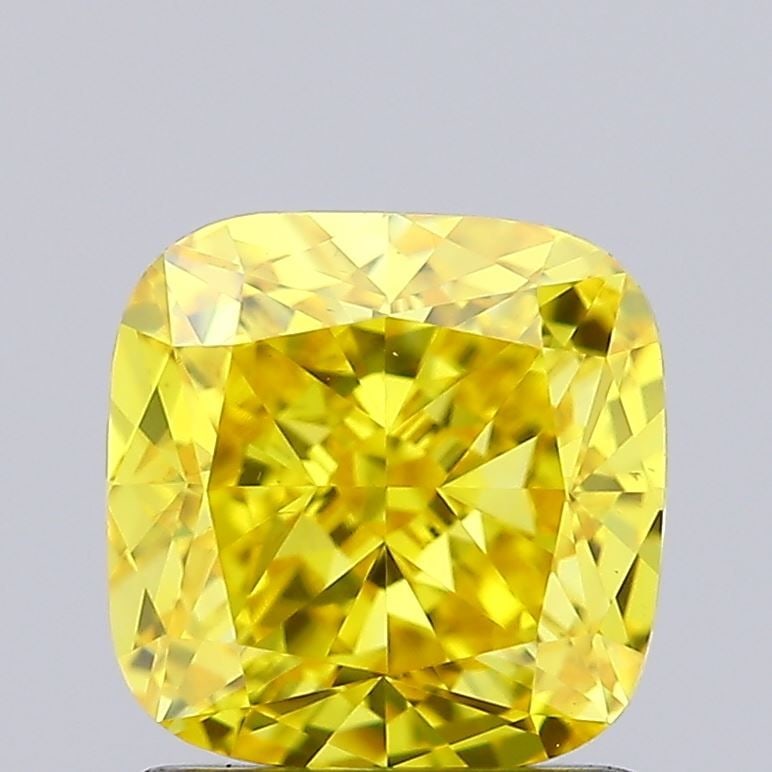 Loose Lab Diamond - Cushion Brilliant 1.31ct Fancy Vivid Yellow VVS2: Loose Lab Diamond - Cushion Brilliant 1.31ct Fancy Vivid Yellow VVS2 This listing features Loose Lab Diamond - Cushion Brilliant 1.31ct Fancy Vivid Yellow VVS2. Item specifics are provided below. 